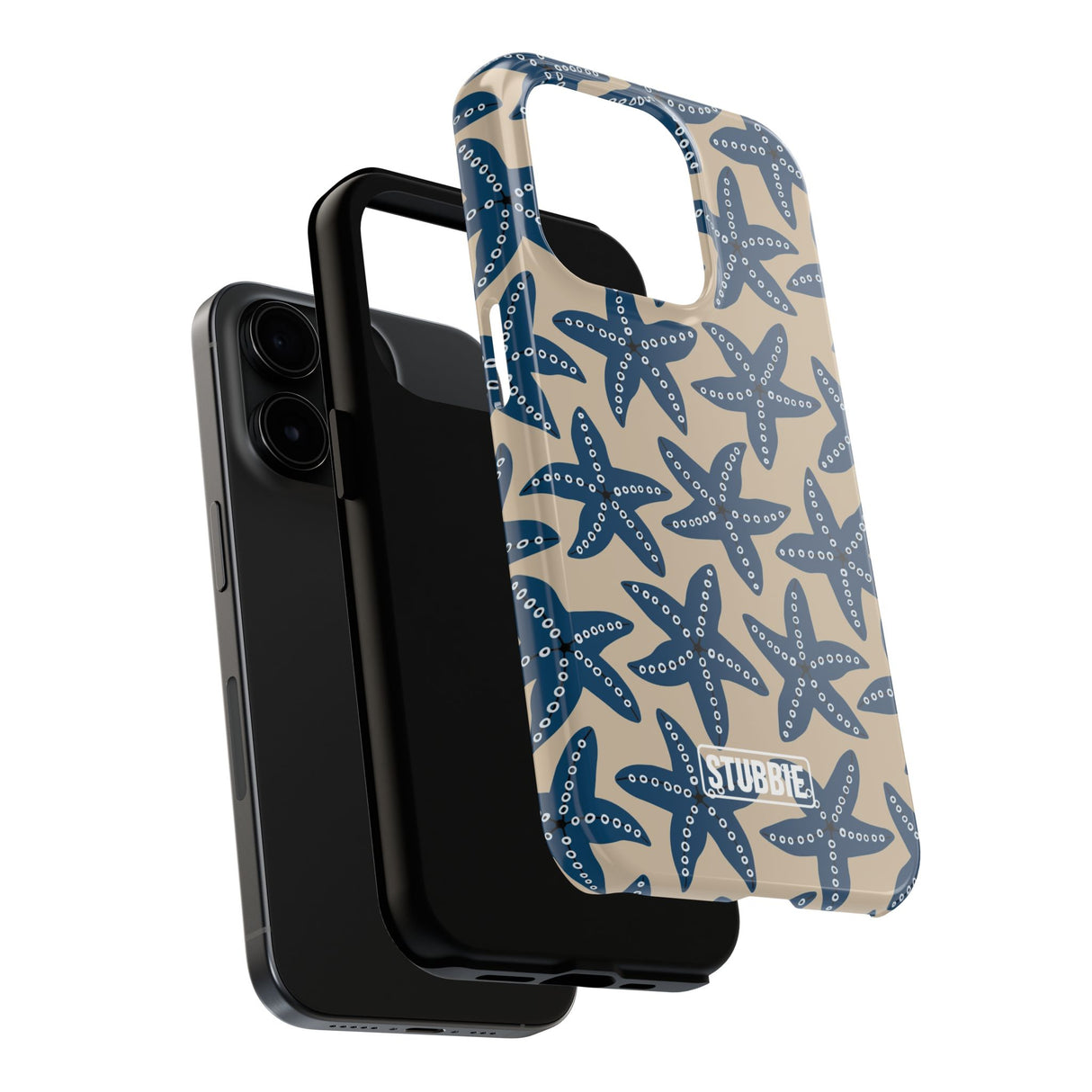 STUBBIE Phone Case for Apple iPhone - Blue Starfish Stubbie