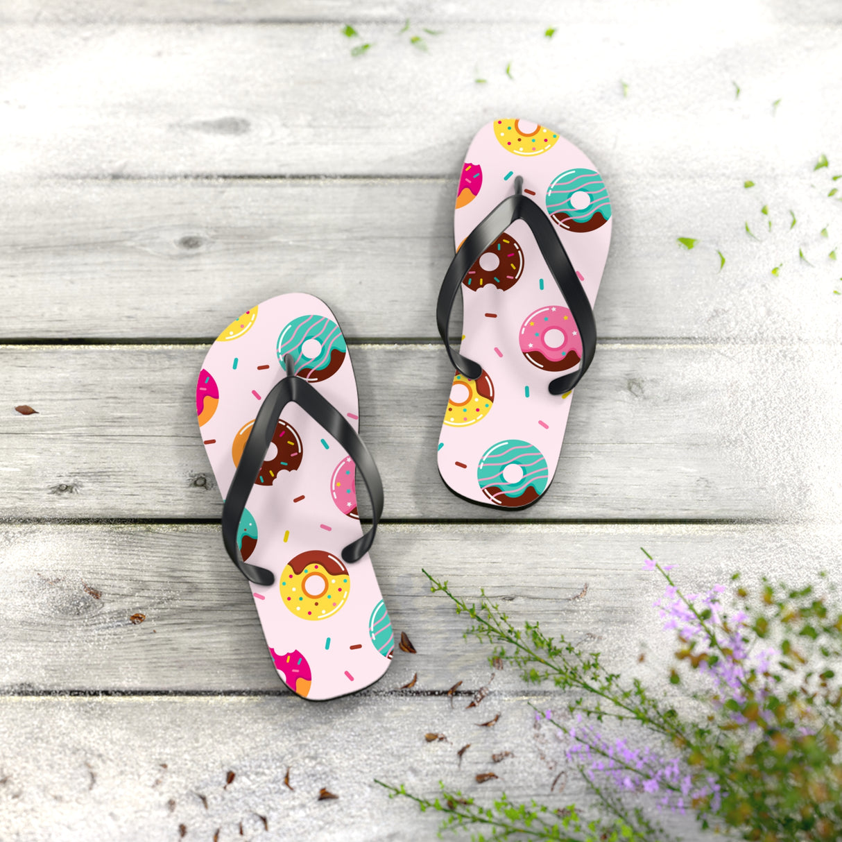 STUBBIE Flip Flops - Donuts STUBBIE