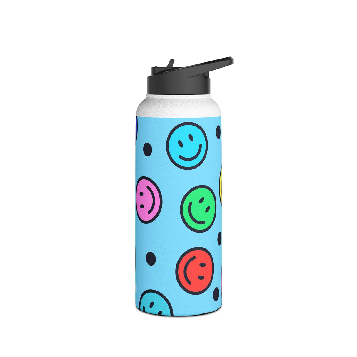 Smiley Face Stainless Steel Water Bottle
