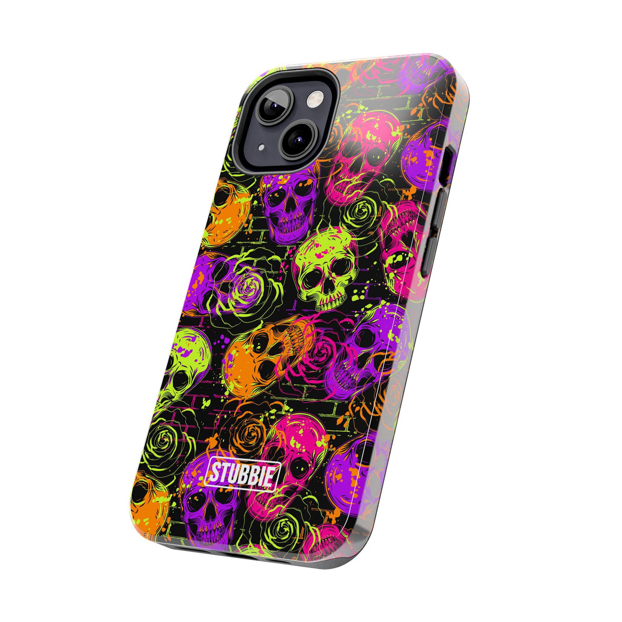 STUBBIE Phone Case for Apple iPhone - Neon Skulls Phone Case