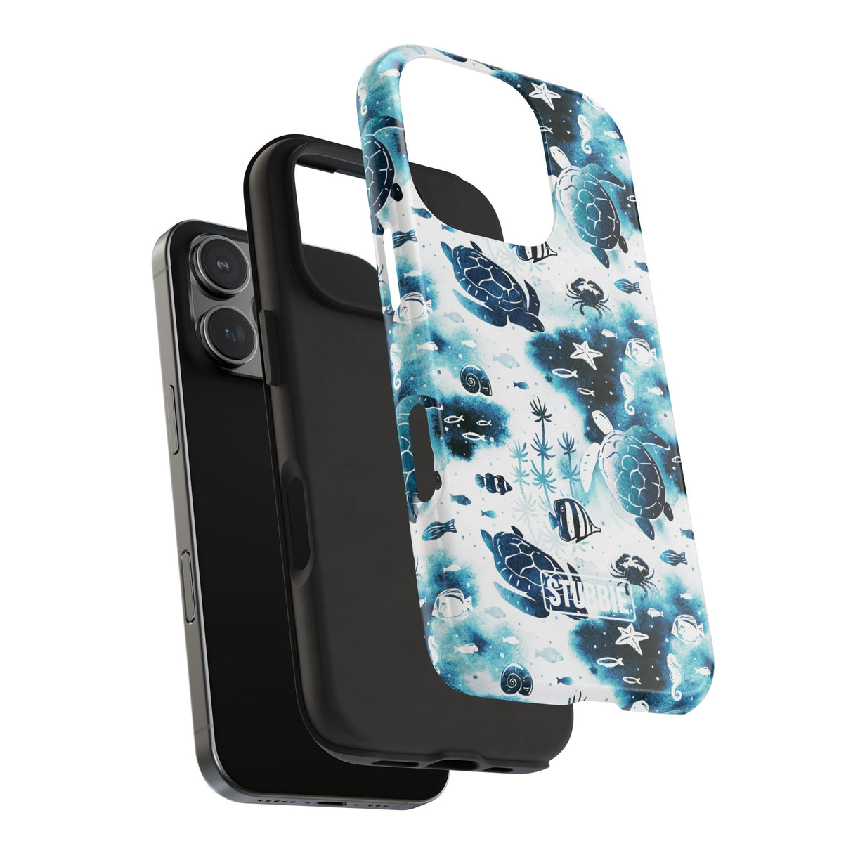 STUBBIE Phone Case for Apple iPhone - Fish And Turtle Phone Case
