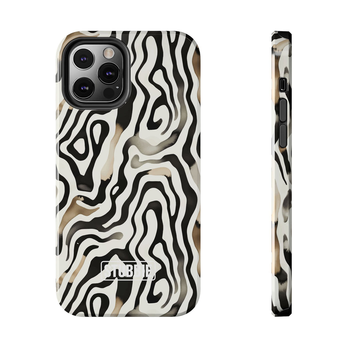STUBBIE Phone Case for Apple iPhone - Weird Zebra Stubbie