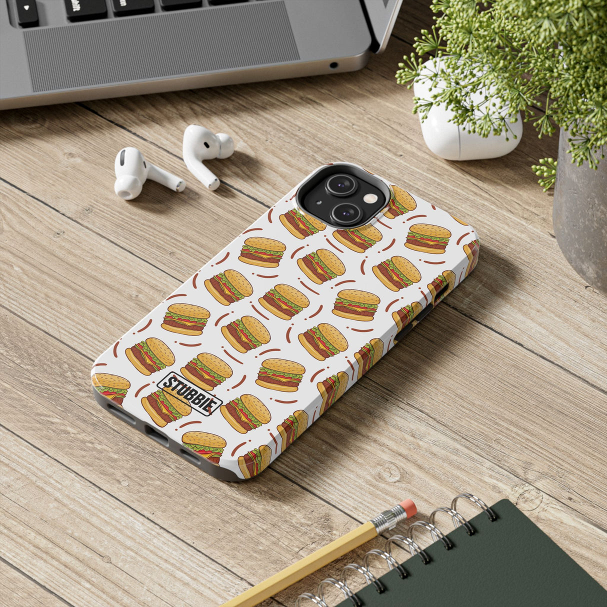 STUBBIE Phone Case for Apple iPhone - Burger Stubbie