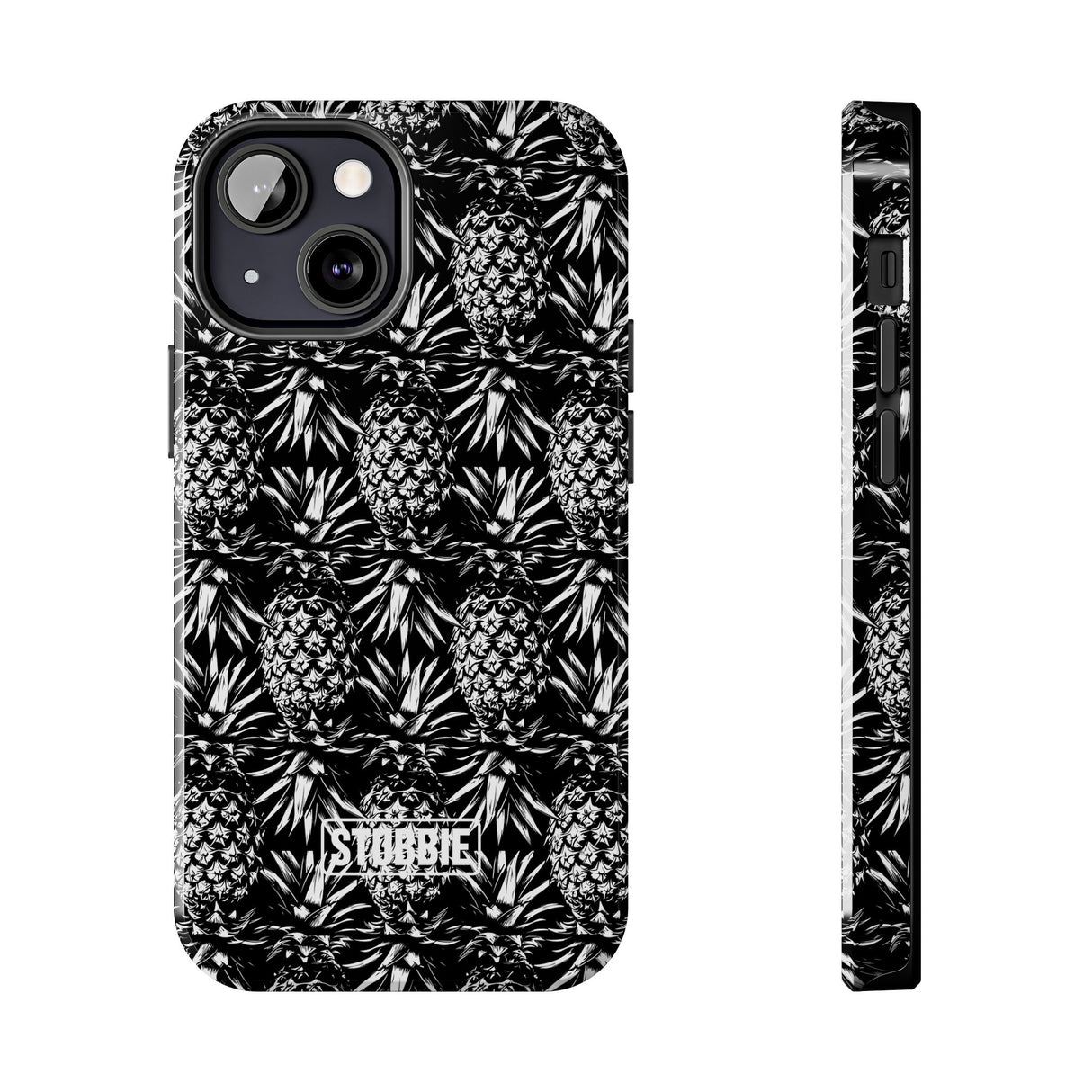 STUBBIE Phone Case for Apple iPhone - Black And White Pineapple Phone Case