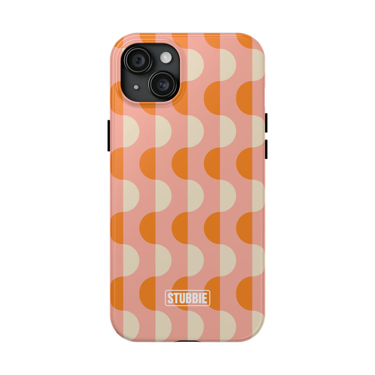 STUBBIE Phone Case for Apple iPhone - Orange Wave Phone Case