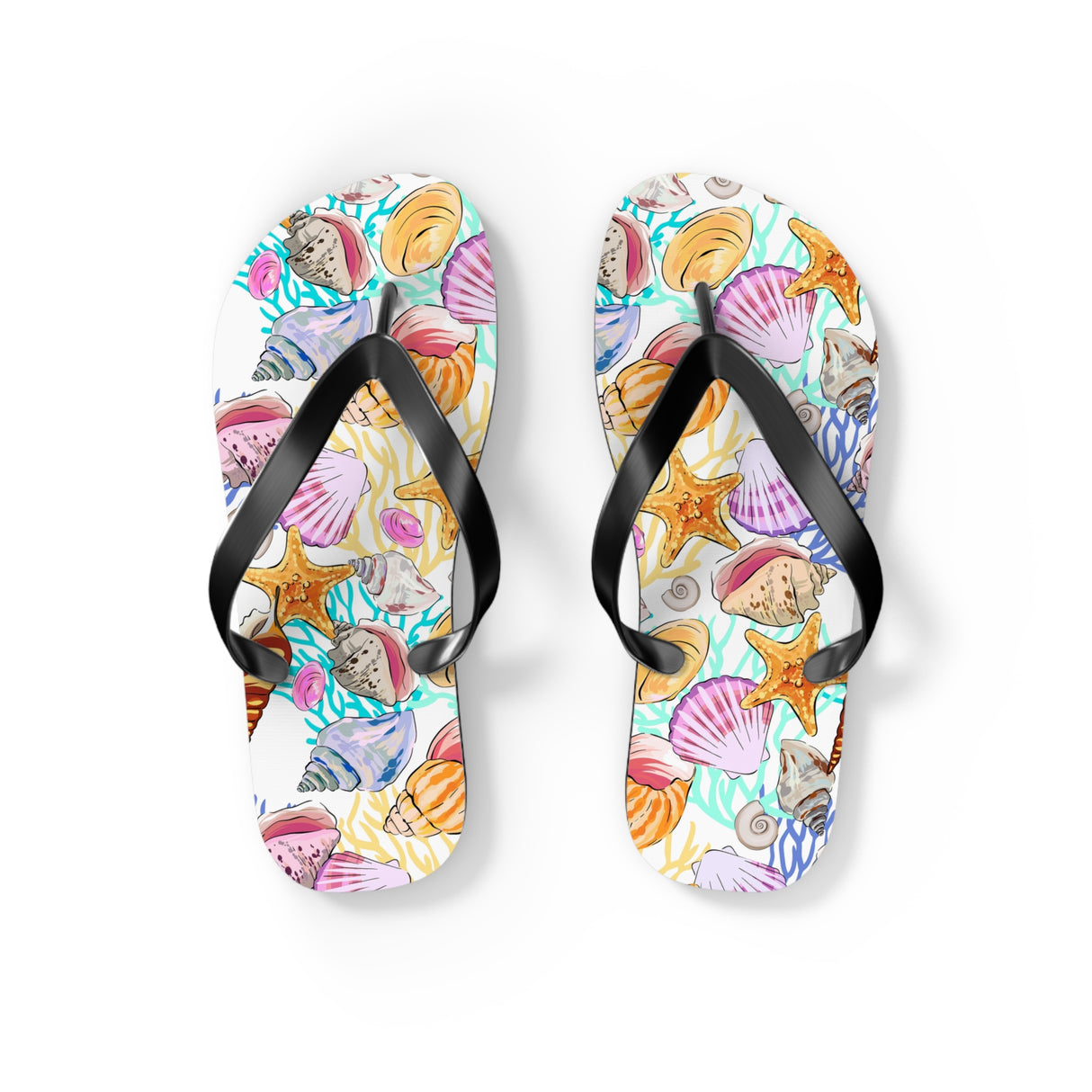 Flip Flops With Seashells