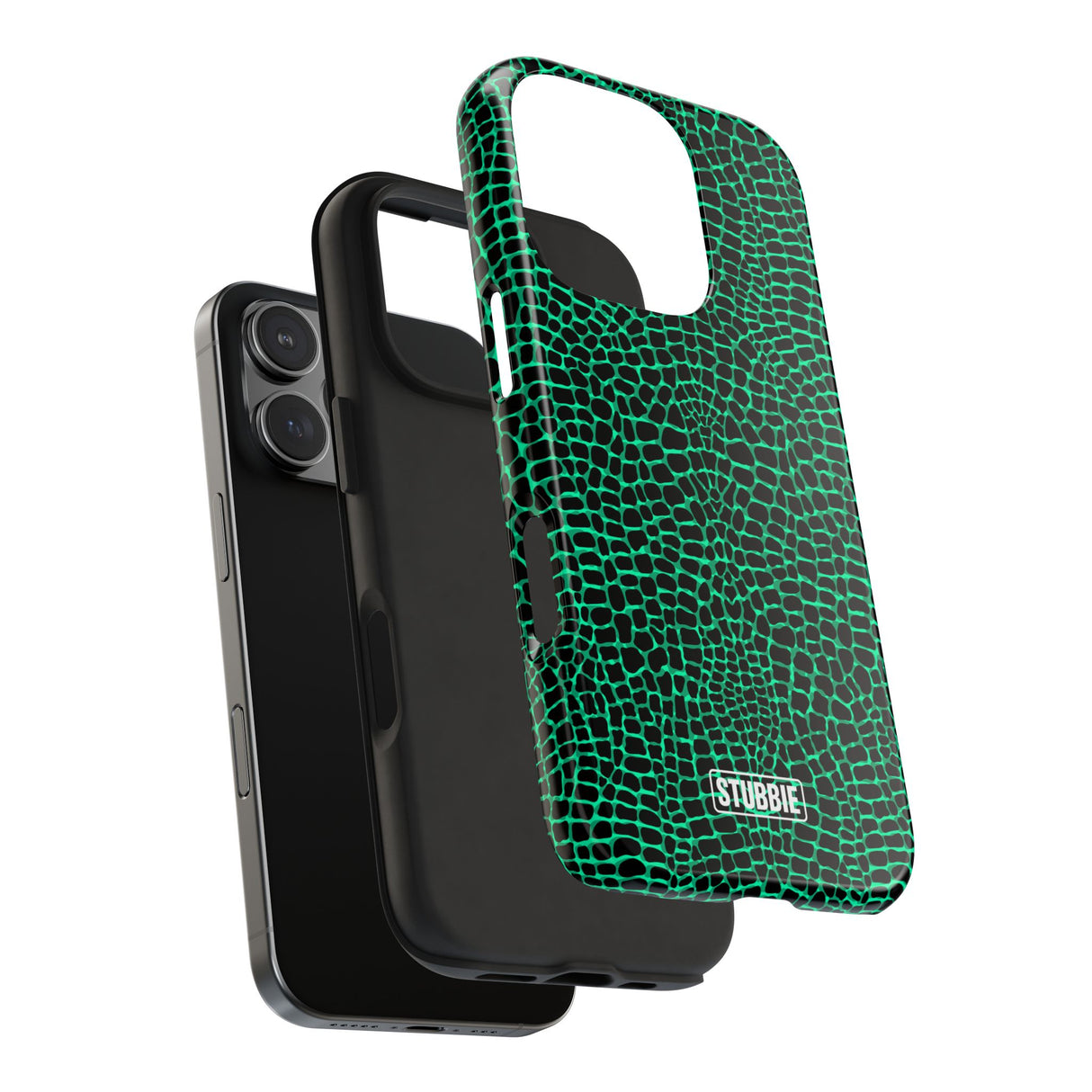 STUBBIE Phone Case for Apple iPhone - Green Croc Phone Case