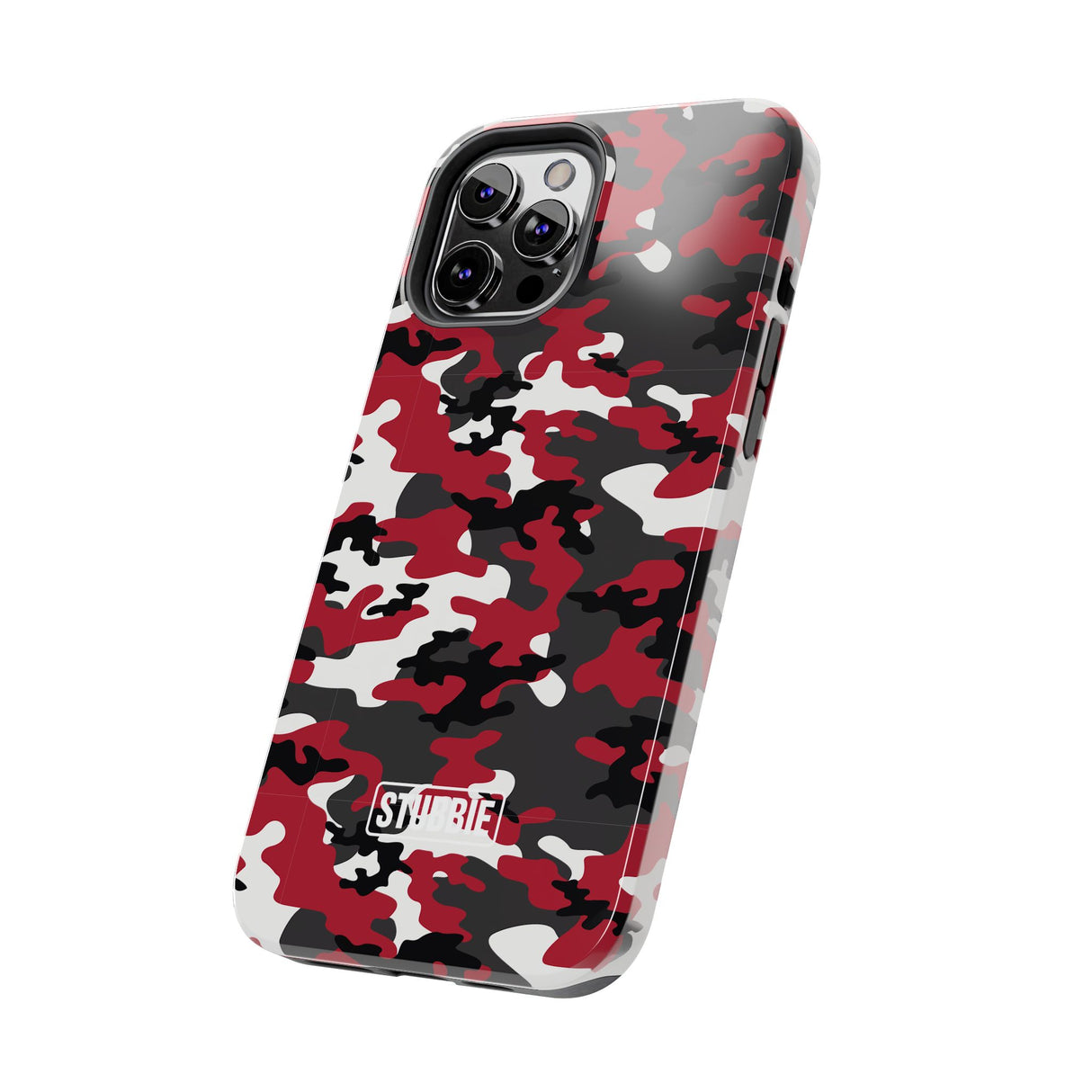 STUBBIE Phone Case for Apple iPhone - Red Camo Phone Case