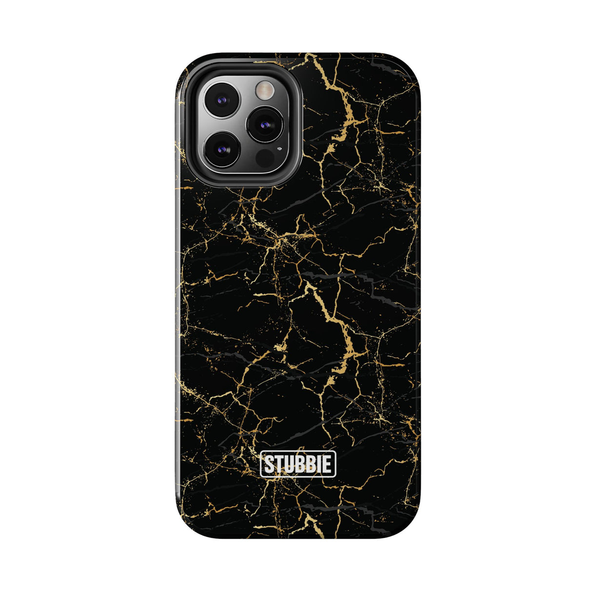 STUBBIE Phone Case for Apple iPhone - Midnight Black Marble Phone Case
