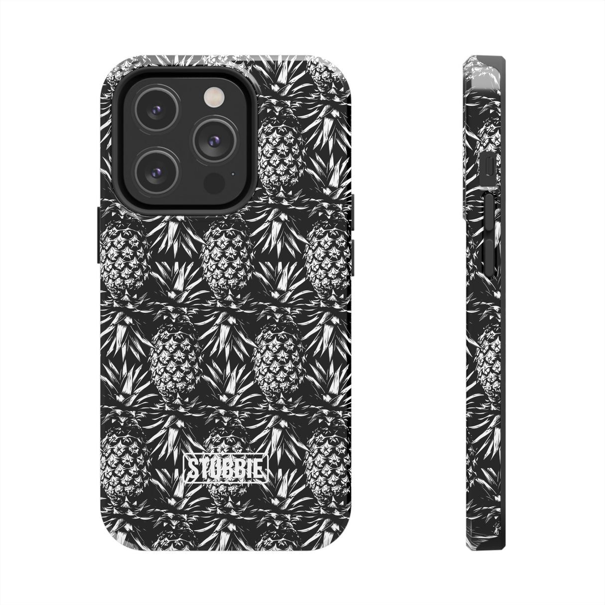 STUBBIE Phone Case for Apple iPhone - Black And White Pineapple Phone Case