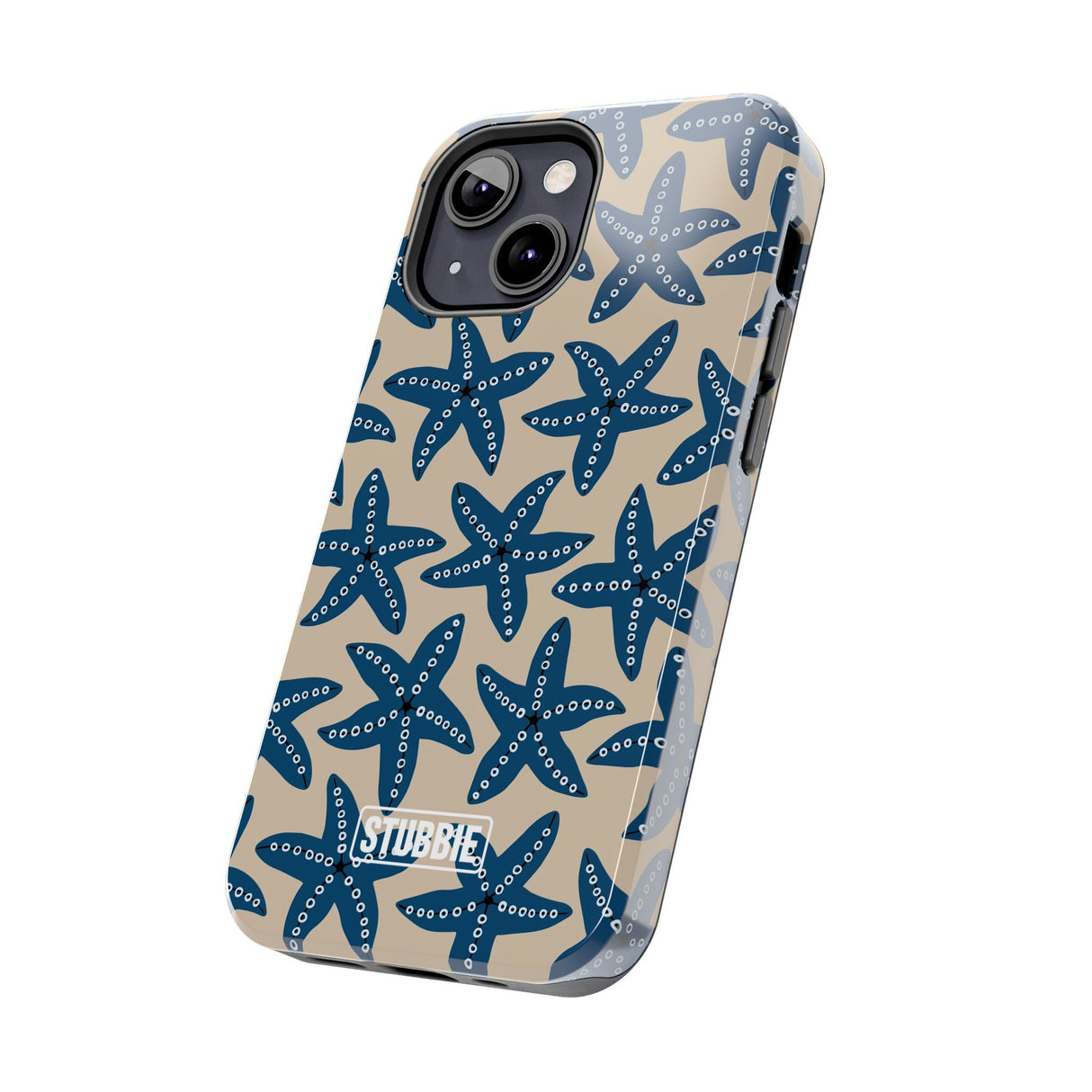 STUBBIE Phone Case for Apple iPhone - Blue Starfish Stubbie