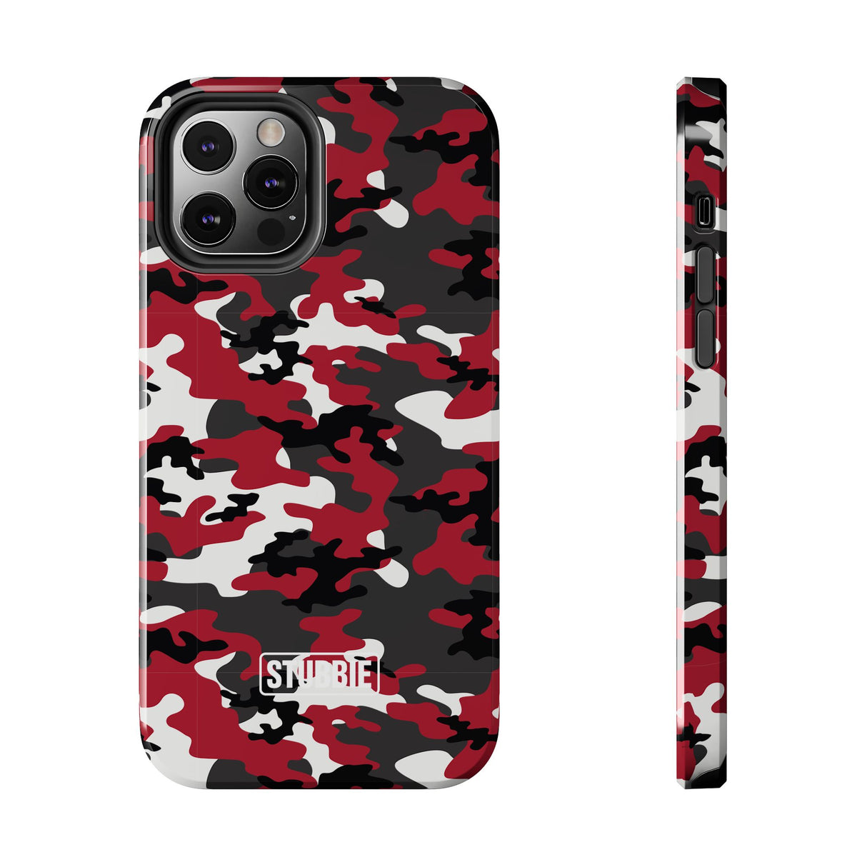 STUBBIE Phone Case for Apple iPhone - Red Camo Phone Case
