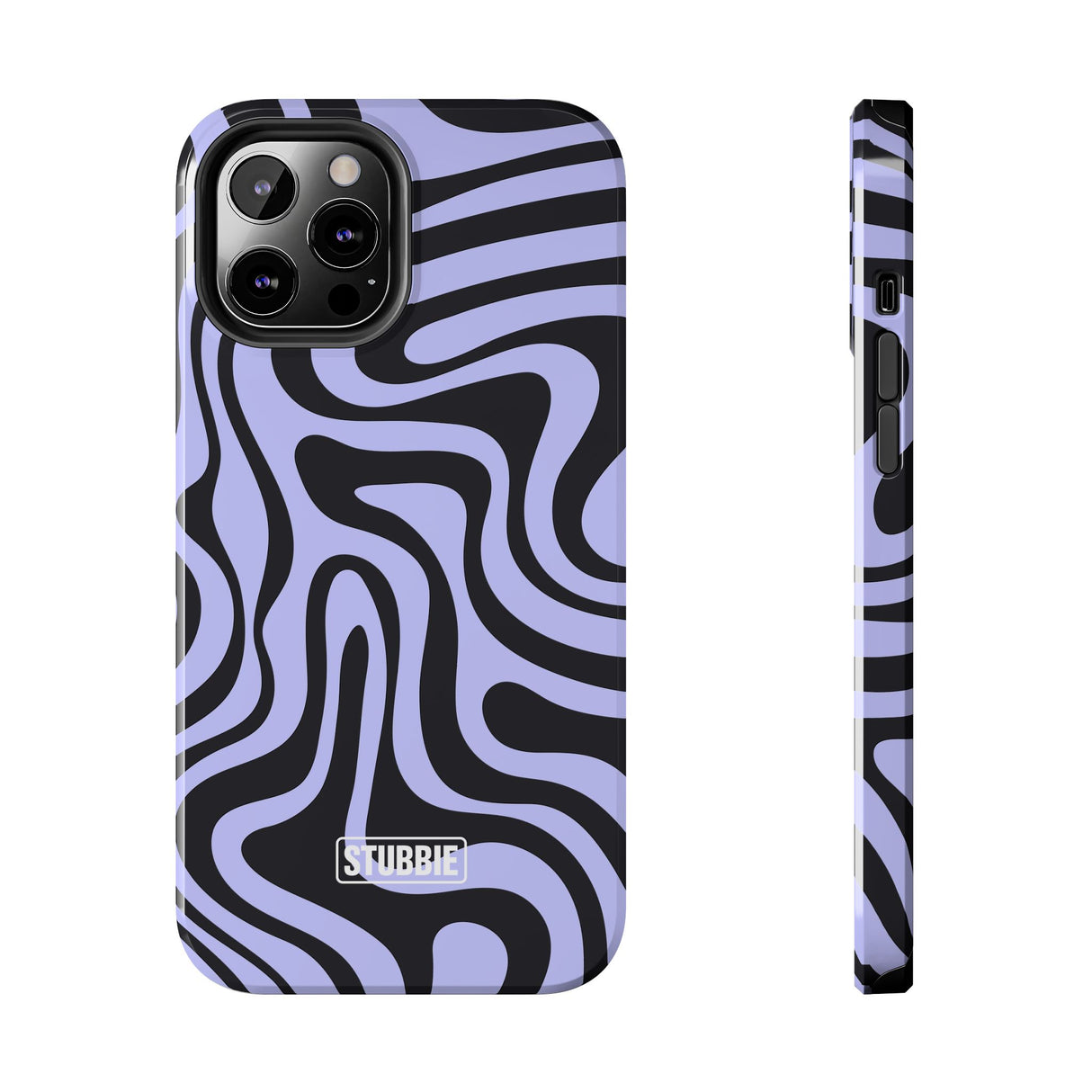 STUBBIE Phone Case for Apple iPhone - Crazy Zebra Stubbie