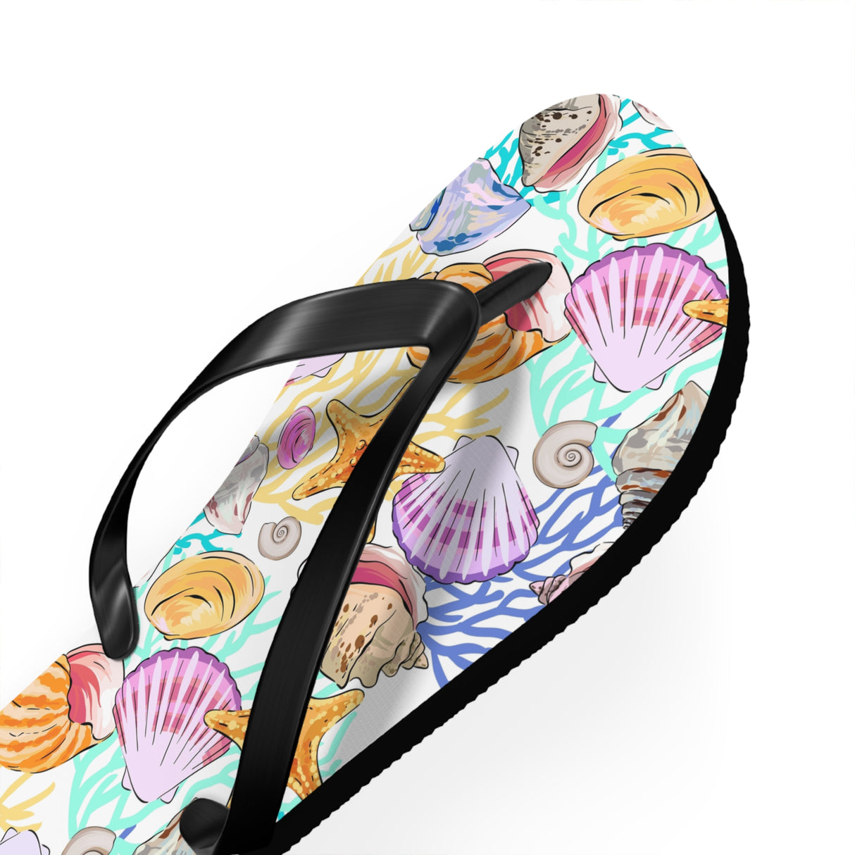 Flip Flops With Seashells