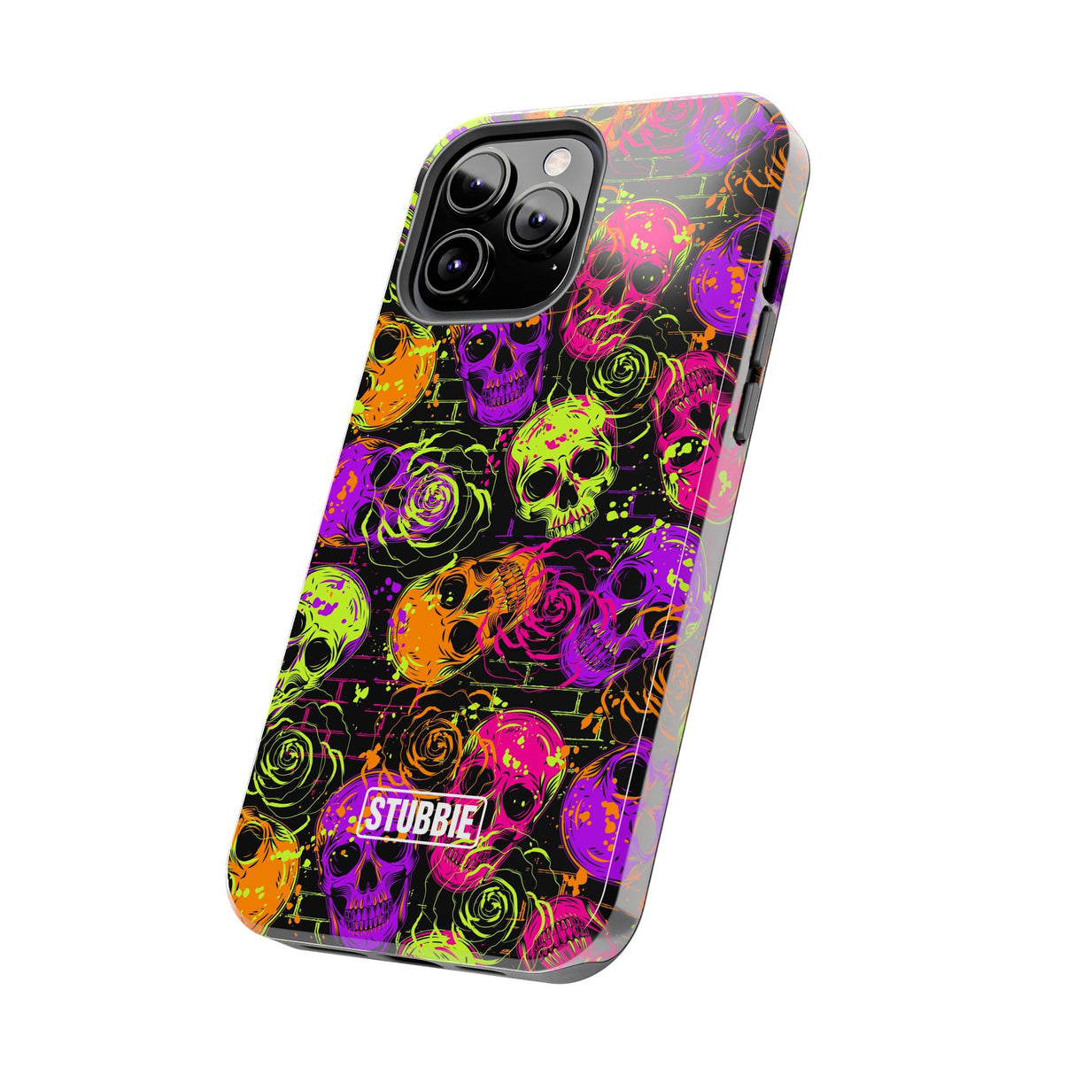 STUBBIE Phone Case for Apple iPhone - Neon Skulls Phone Case