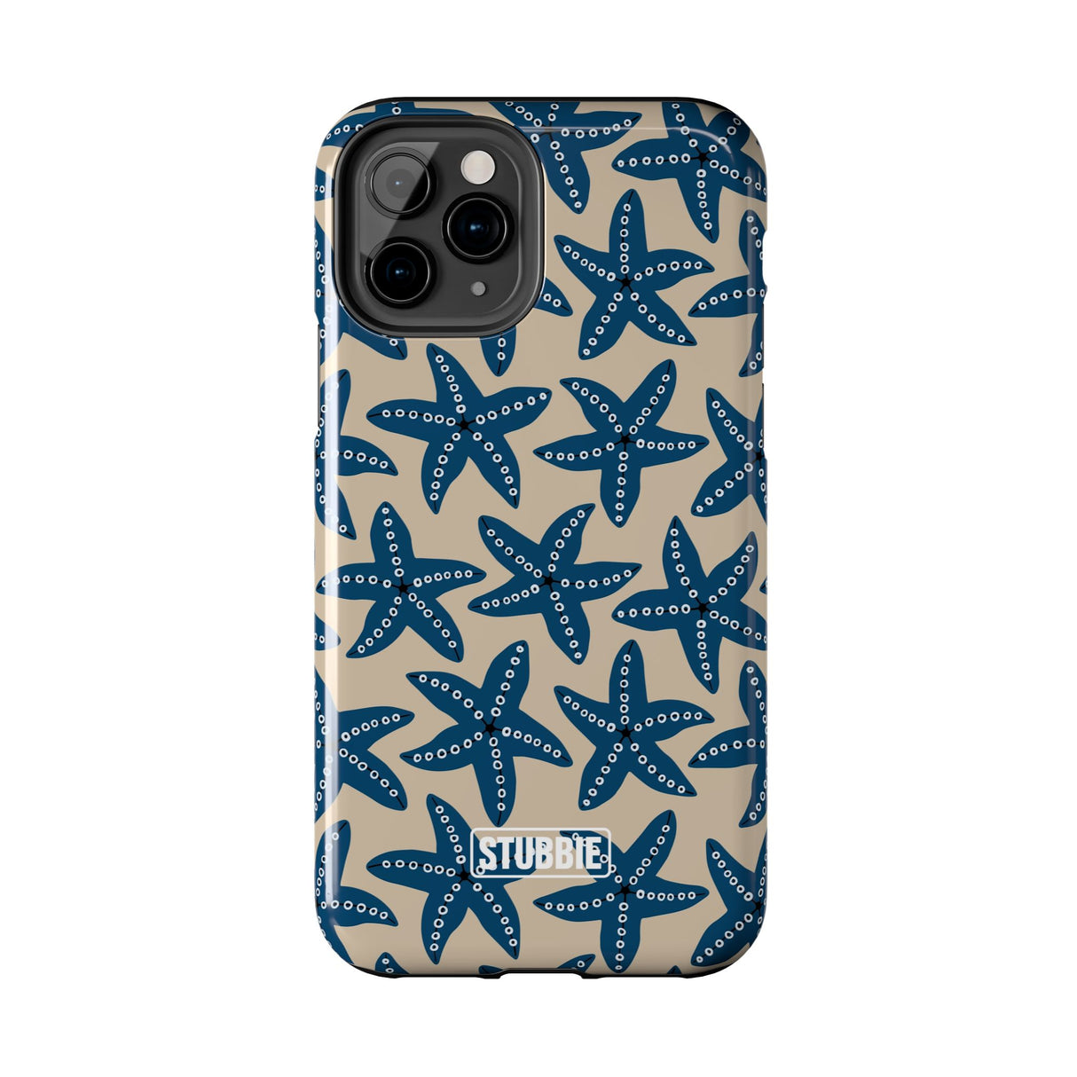 STUBBIE Phone Case for Apple iPhone - Blue Starfish Stubbie
