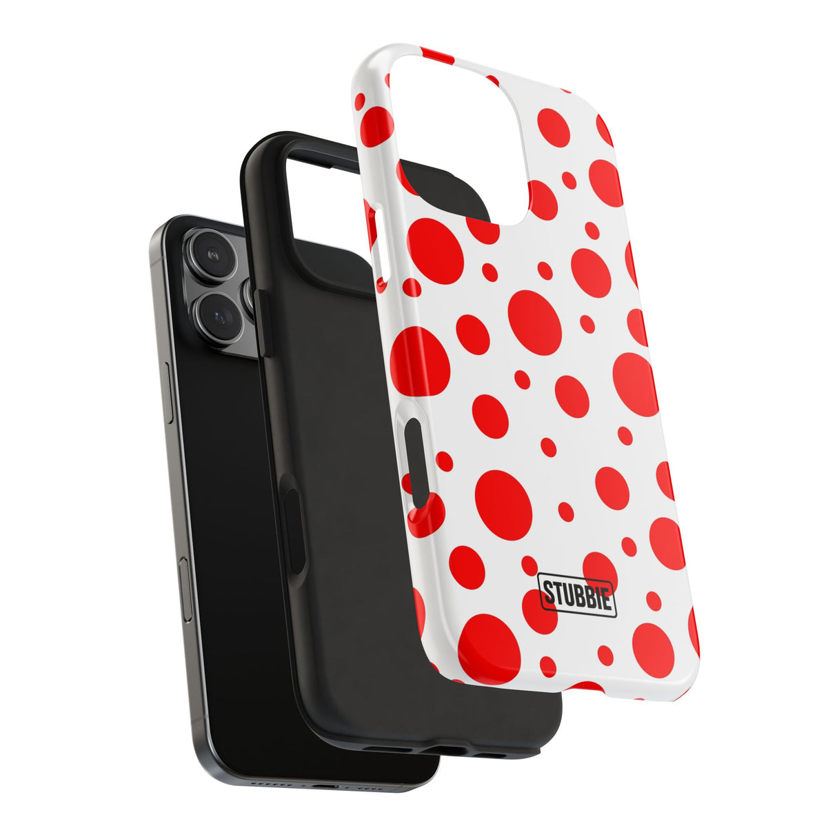 STUBBIE Phone Case for Apple iPhone - Red Polka Dot Phone Case