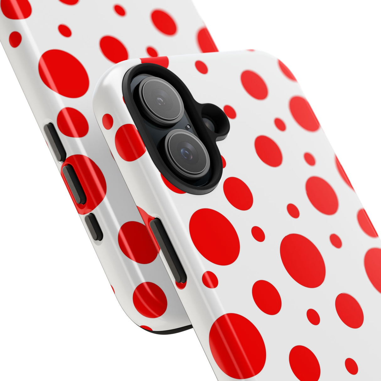 STUBBIE Phone Case for Apple iPhone - Red Polka Dot Phone Case