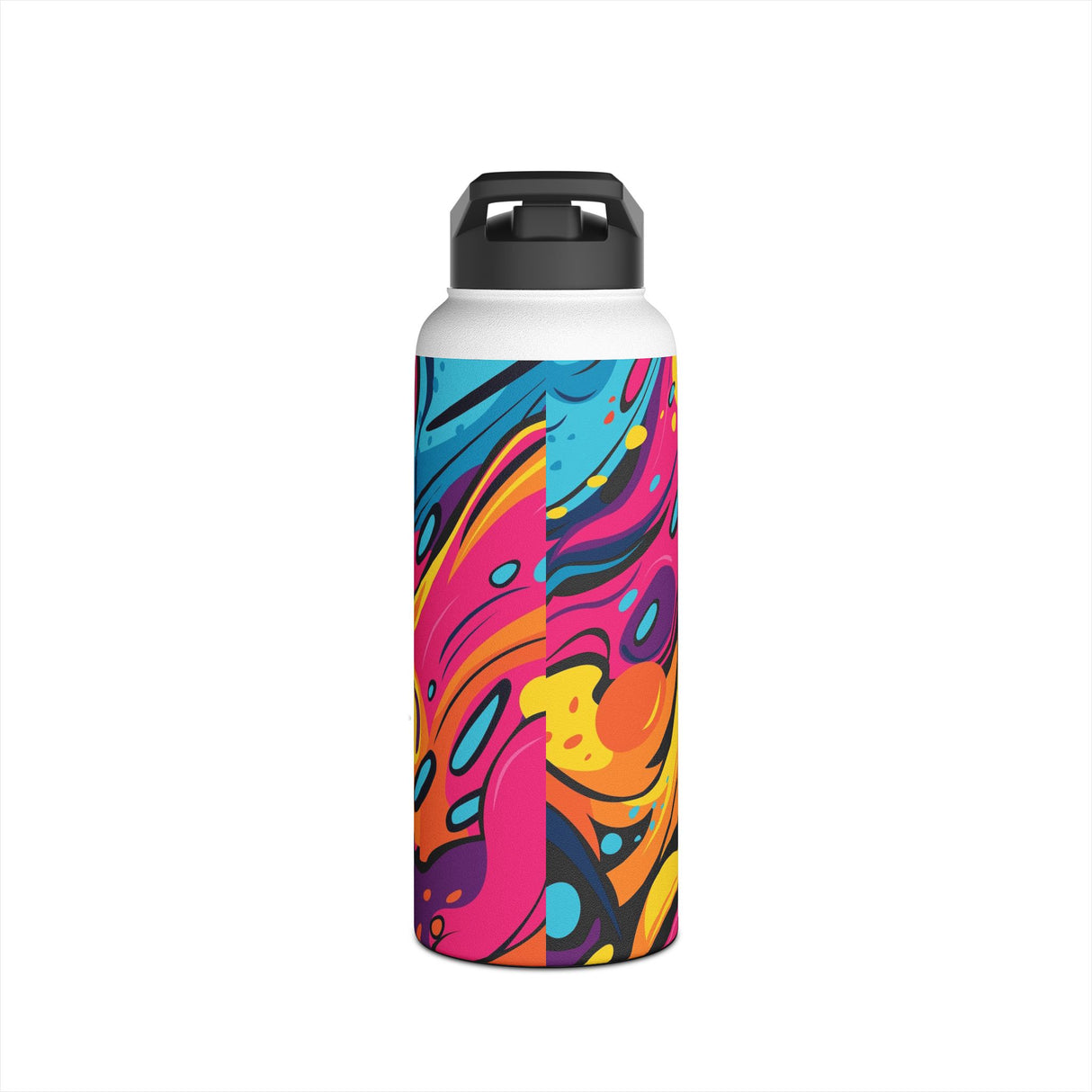 Messy Bright Paint Stainless Steel Water Bottle