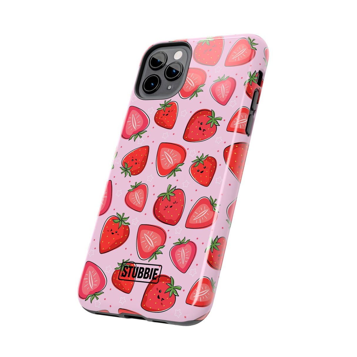 STUBBIE Phone Case for Apple iPhone - Smile Strawberry Phone Case