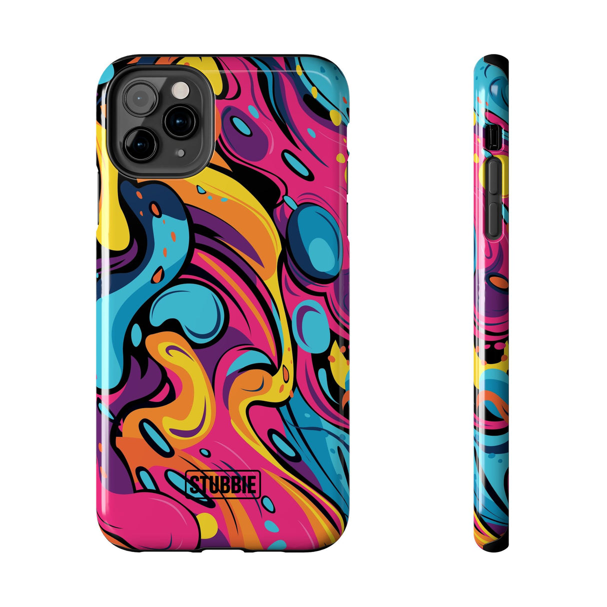 STUBBIE Phone Case for Apple iPhone - Messy Bright Paint Phone Case