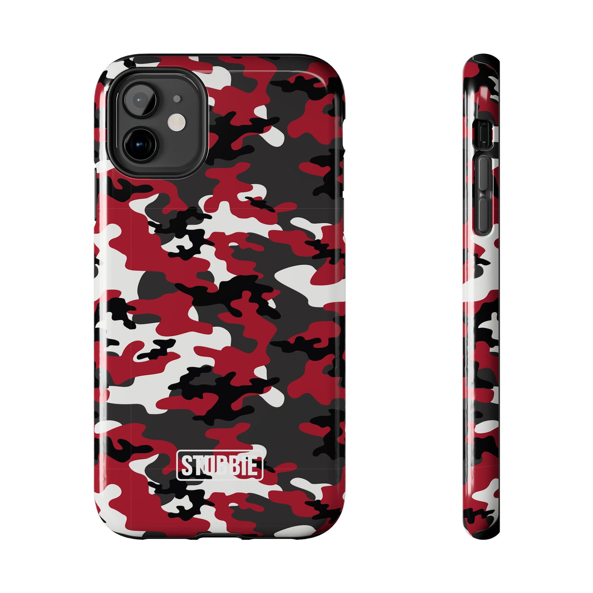 STUBBIE Phone Case for Apple iPhone - Red Camo Phone Case