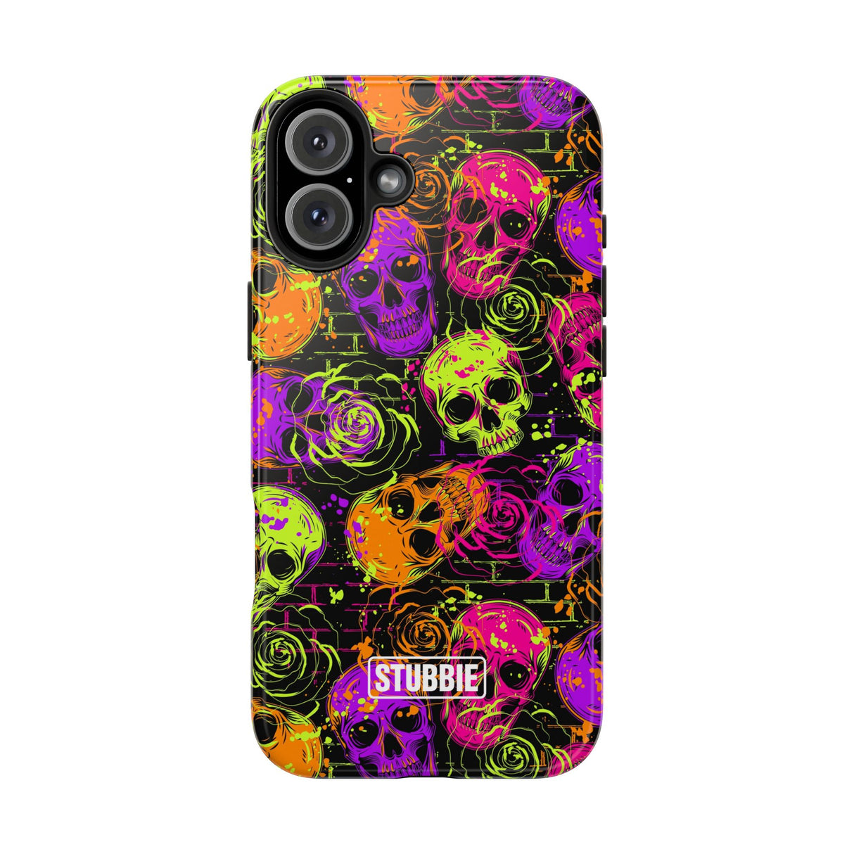 STUBBIE Phone Case for Apple iPhone - Neon Skulls Phone Case