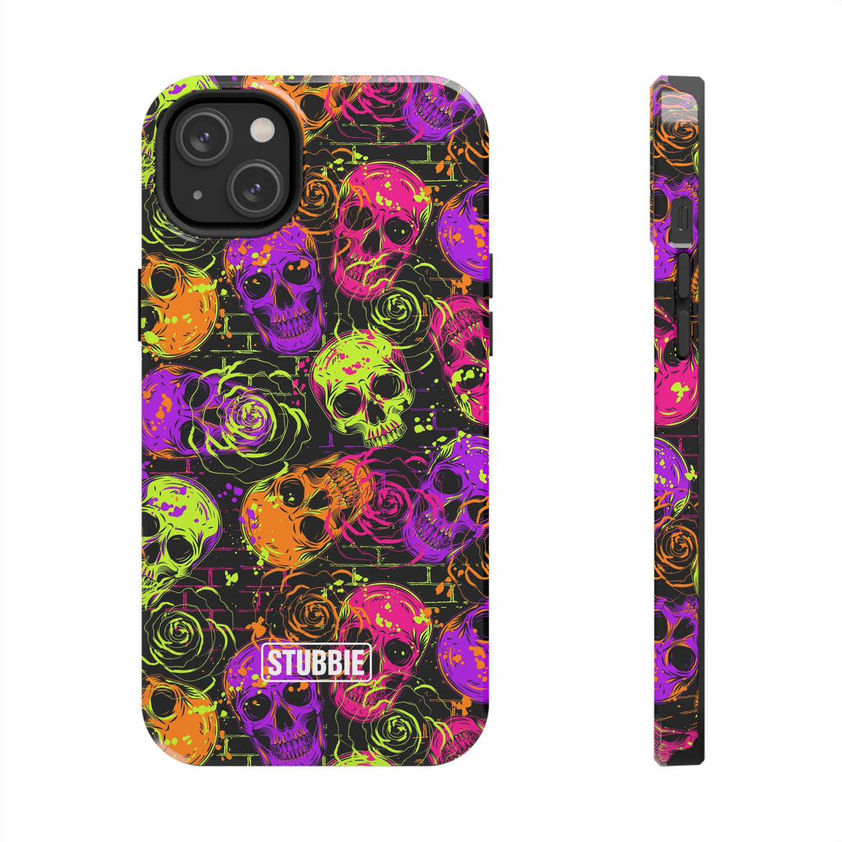STUBBIE Phone Case for Apple iPhone - Neon Skulls Phone Case