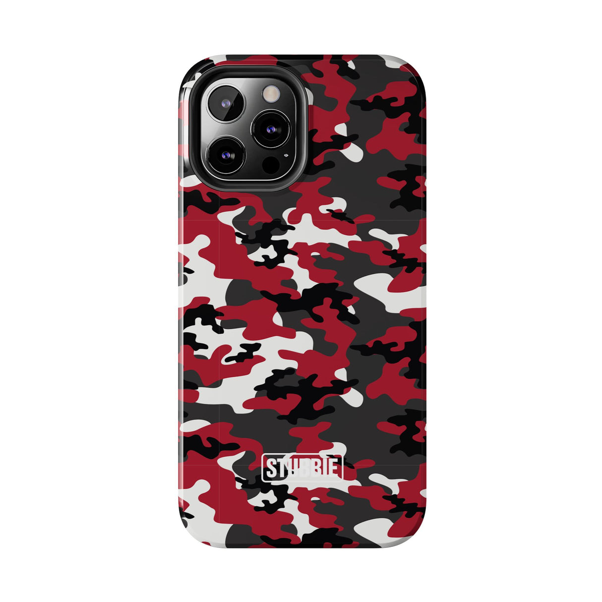 STUBBIE Phone Case for Apple iPhone - Red Camo Phone Case