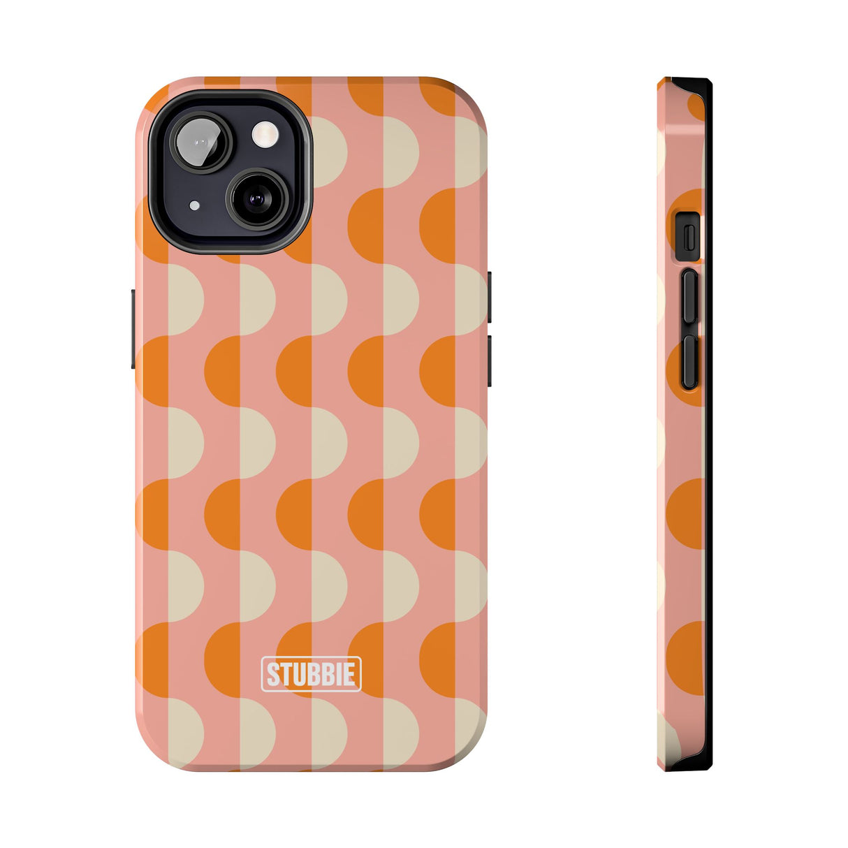 STUBBIE Phone Case for Apple iPhone - Orange Wave Phone Case