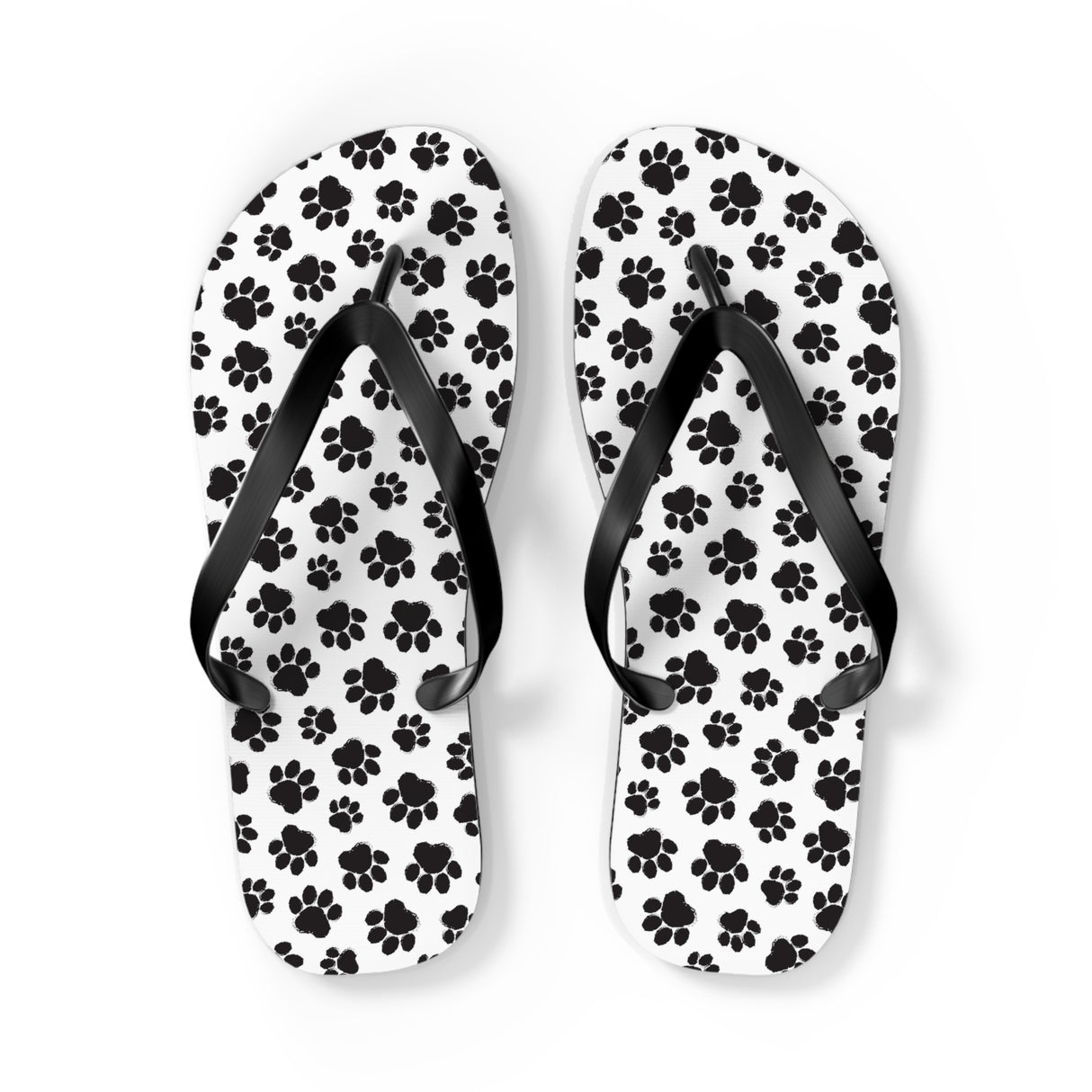 Paw Print Flip Flops