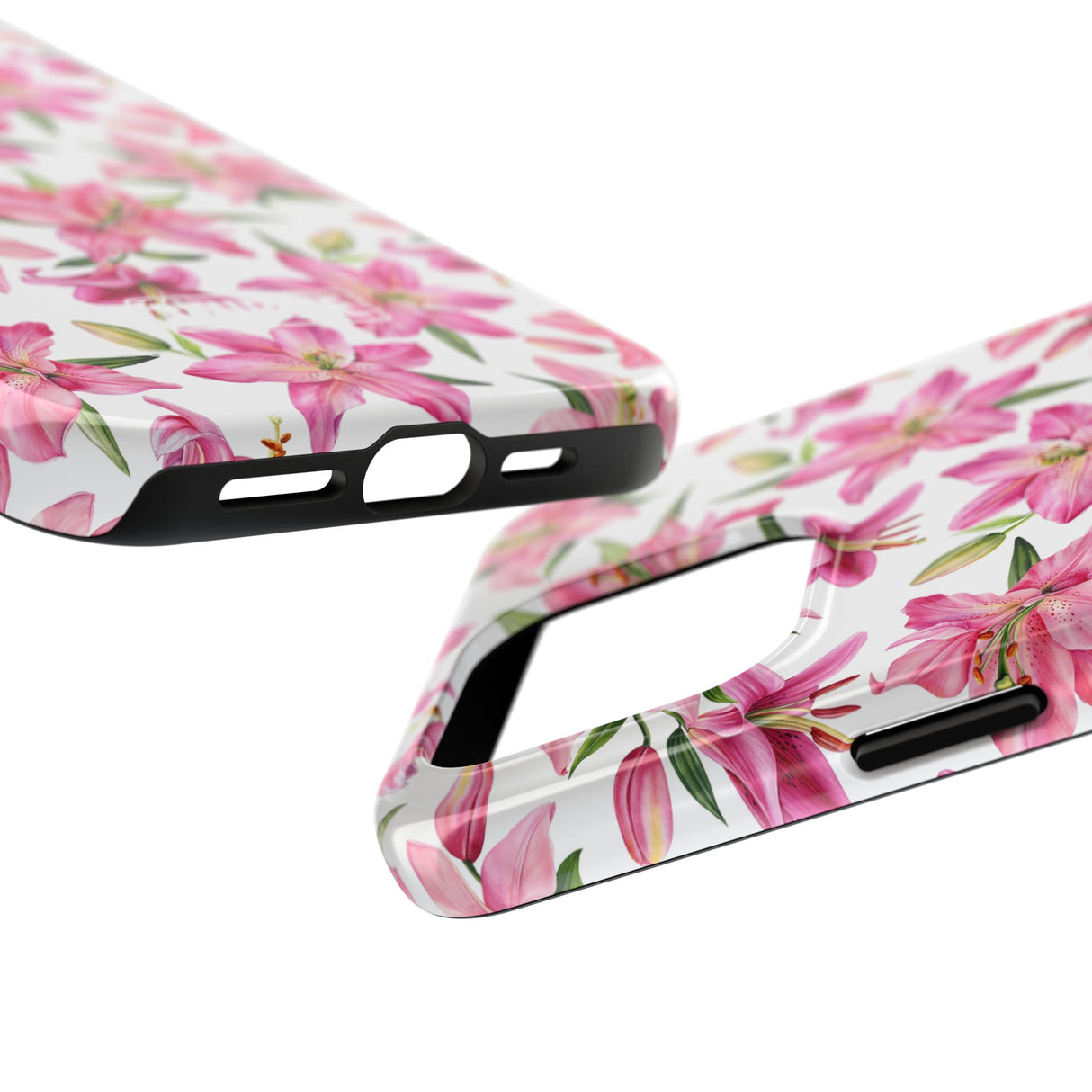 STUBBIE Phone Case for Apple iPhone - Pink Lily Flower Phone Case