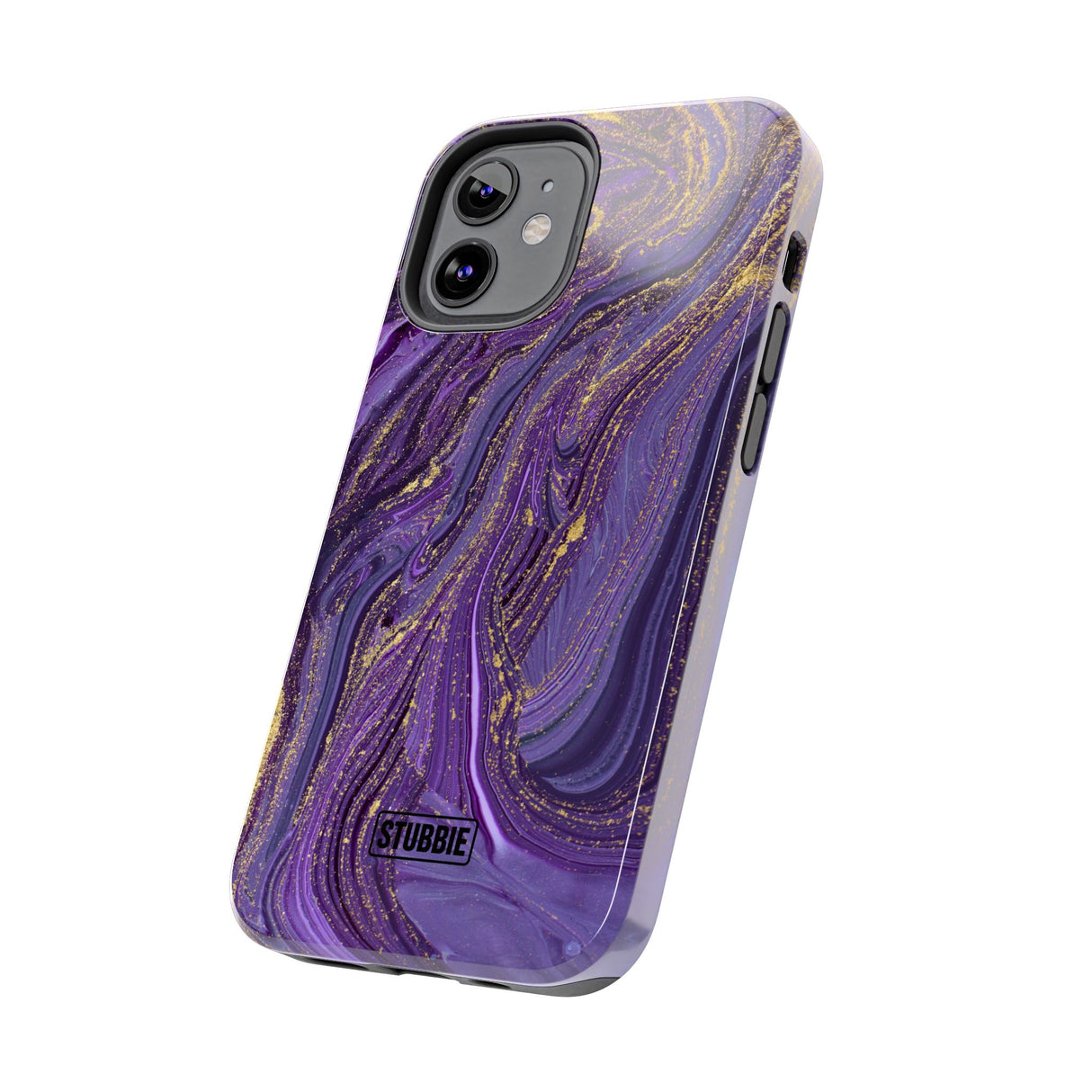 STUBBIE Phone Case for Apple iPhone - Purple Marble Phone Case