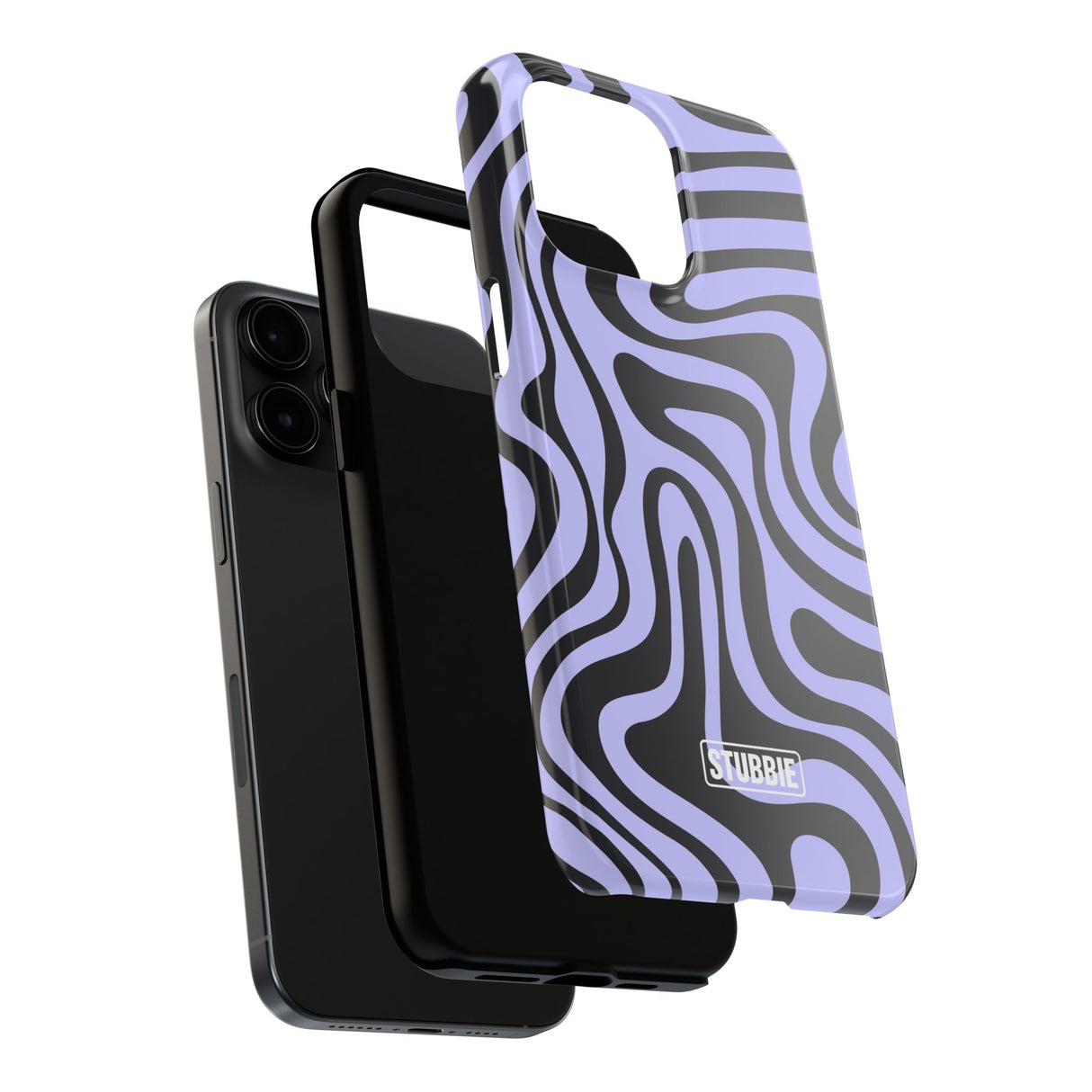 STUBBIE Phone Case for Apple iPhone - Crazy Zebra Stubbie