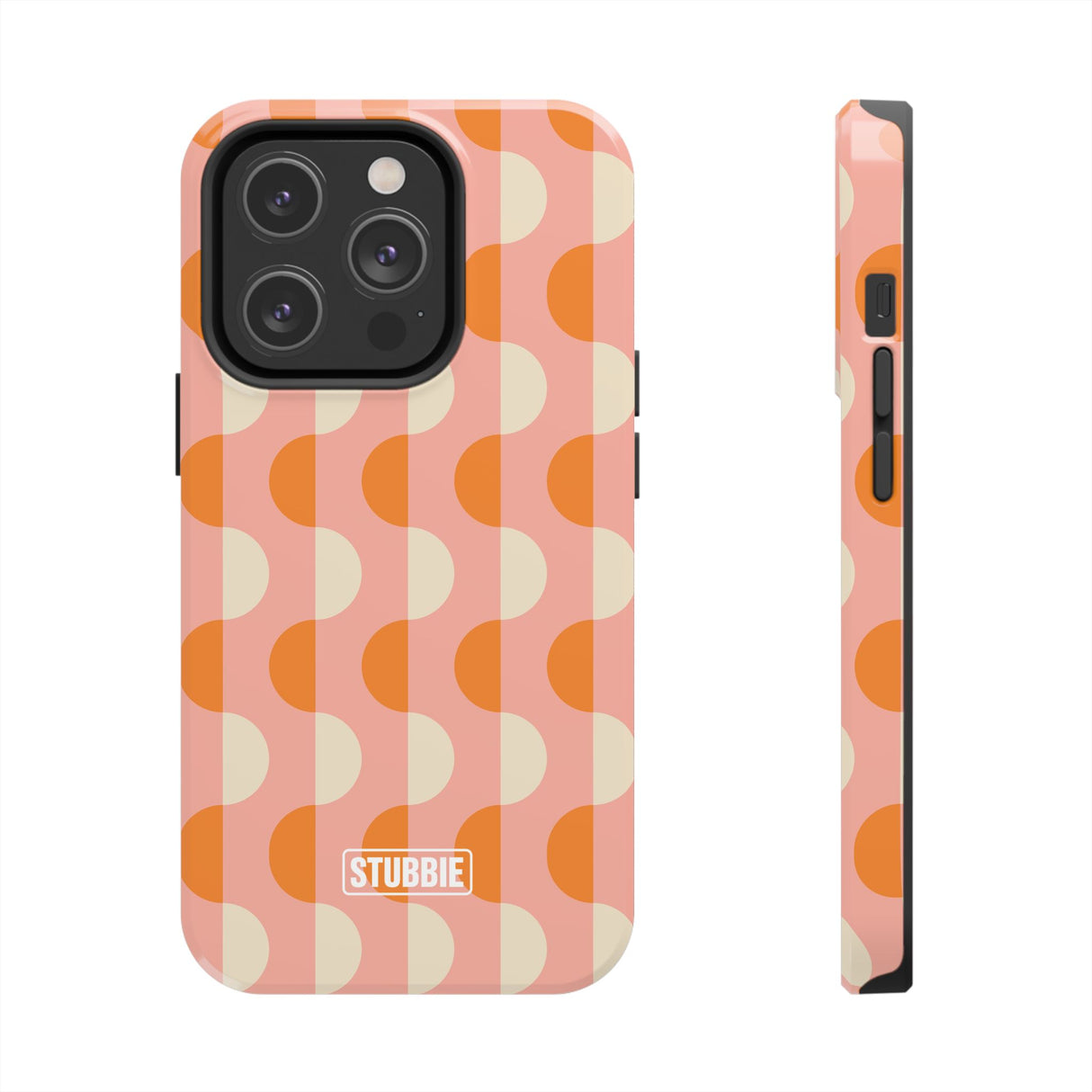 STUBBIE Phone Case for Apple iPhone - Orange Wave Phone Case