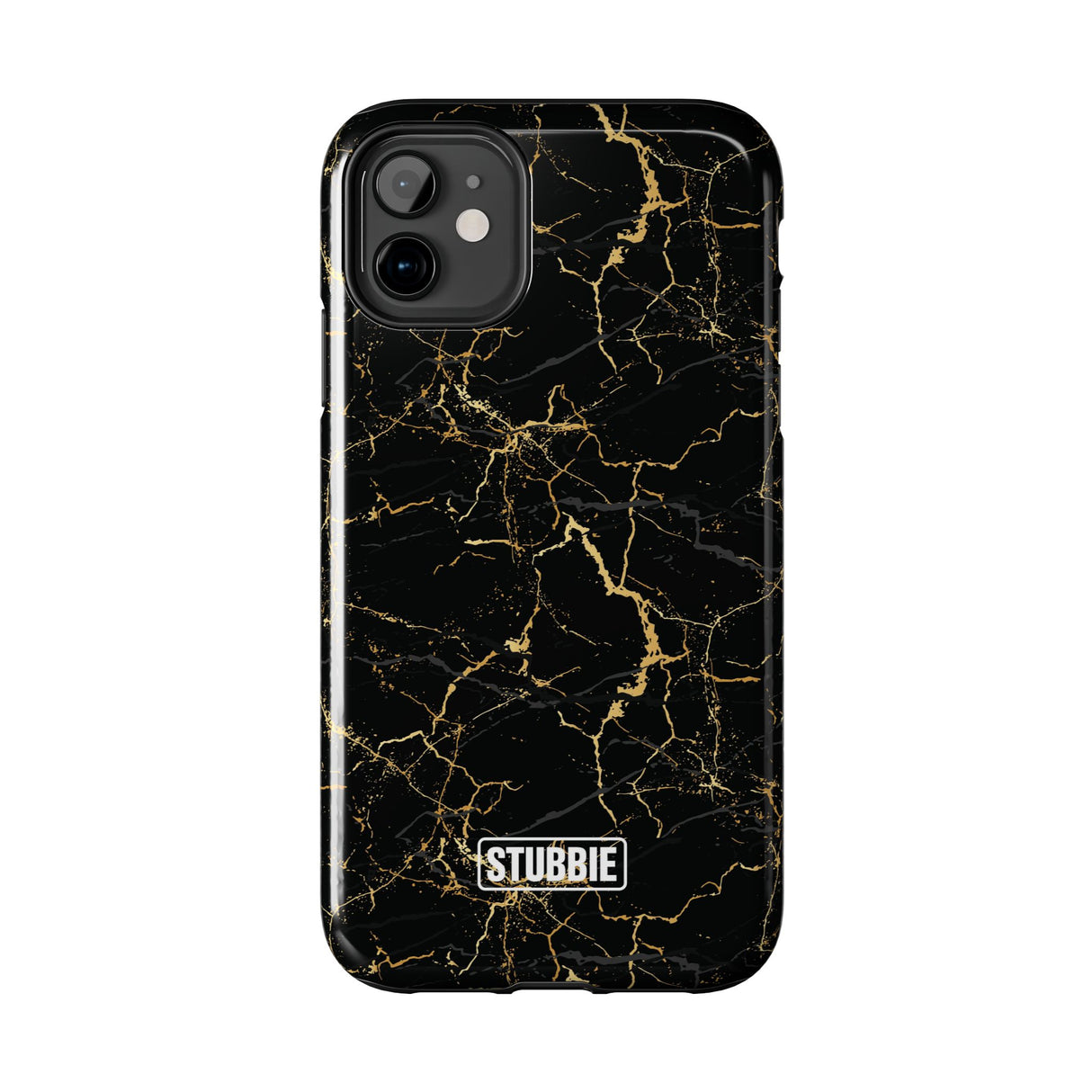 STUBBIE Phone Case for Apple iPhone - Midnight Black Marble Phone Case