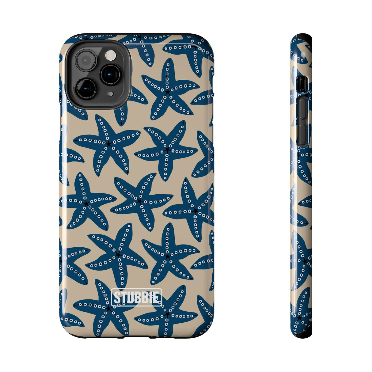 STUBBIE Phone Case for Apple iPhone - Blue Starfish Stubbie