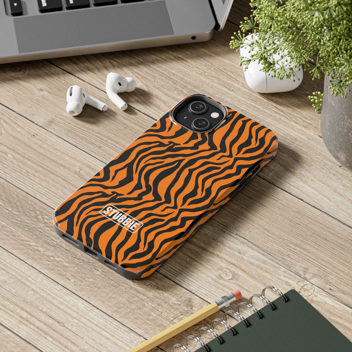 STUBBIE Phone Case for Apple iPhone - Tiger Stripes Stubbie