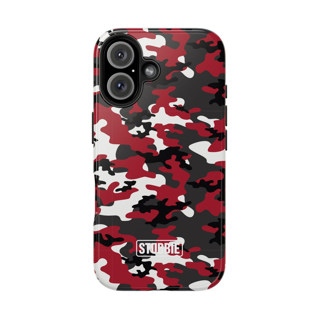 STUBBIE Phone Case for Apple iPhone - Red Camo Phone Case
