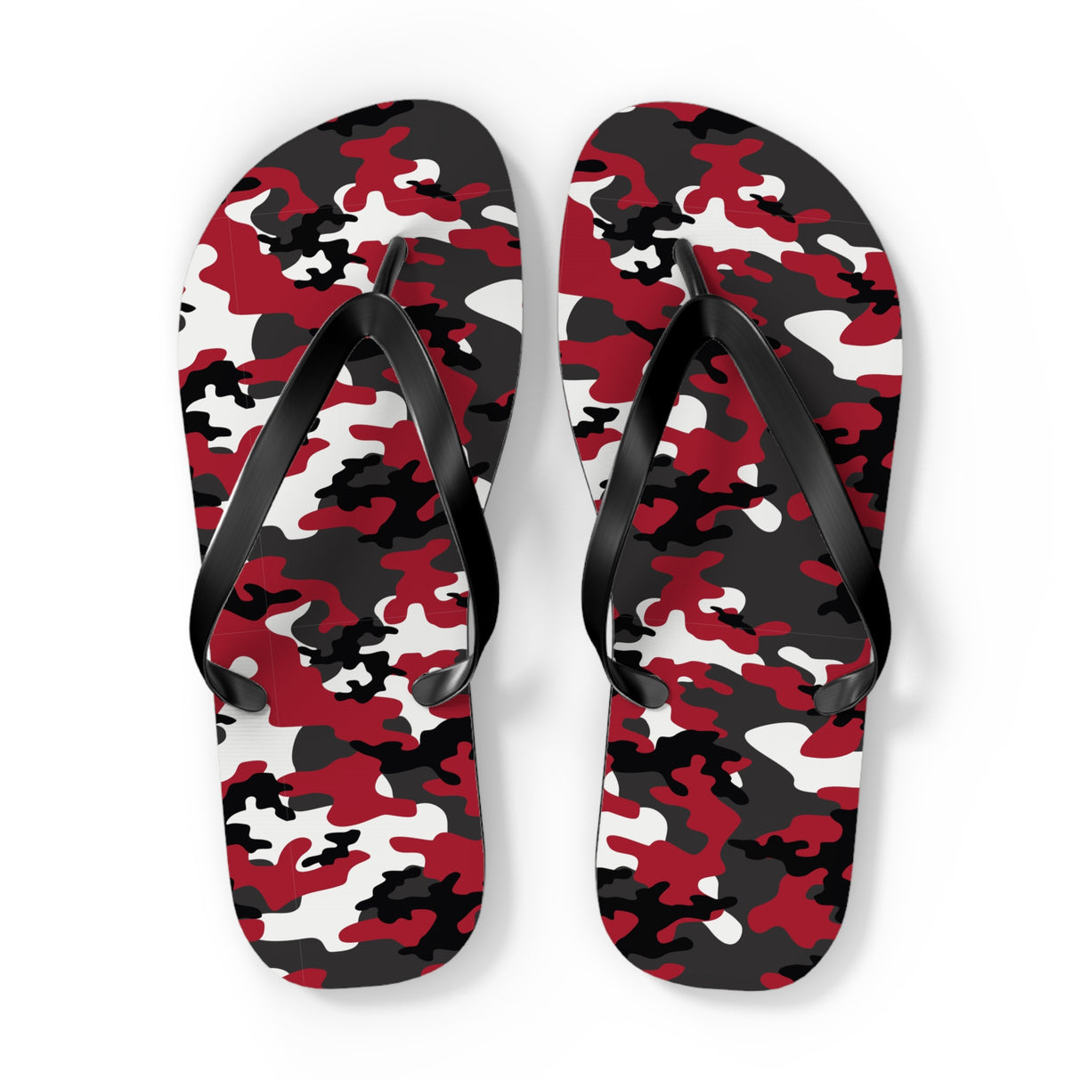 Red Camo Flip Flops