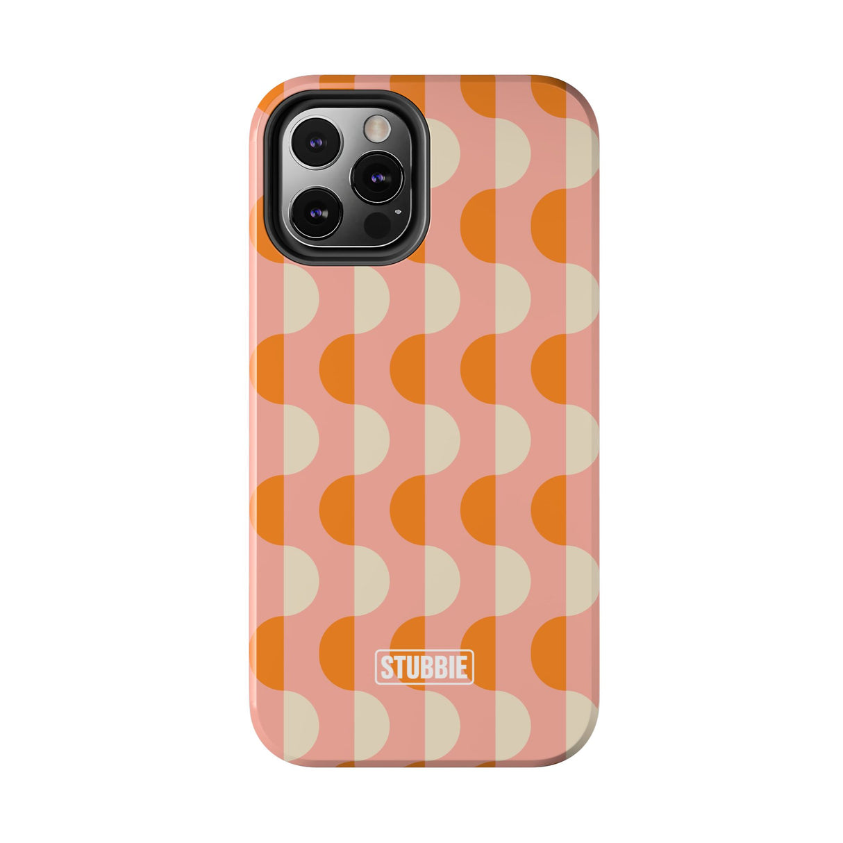 STUBBIE Phone Case for Apple iPhone - Orange Wave Phone Case