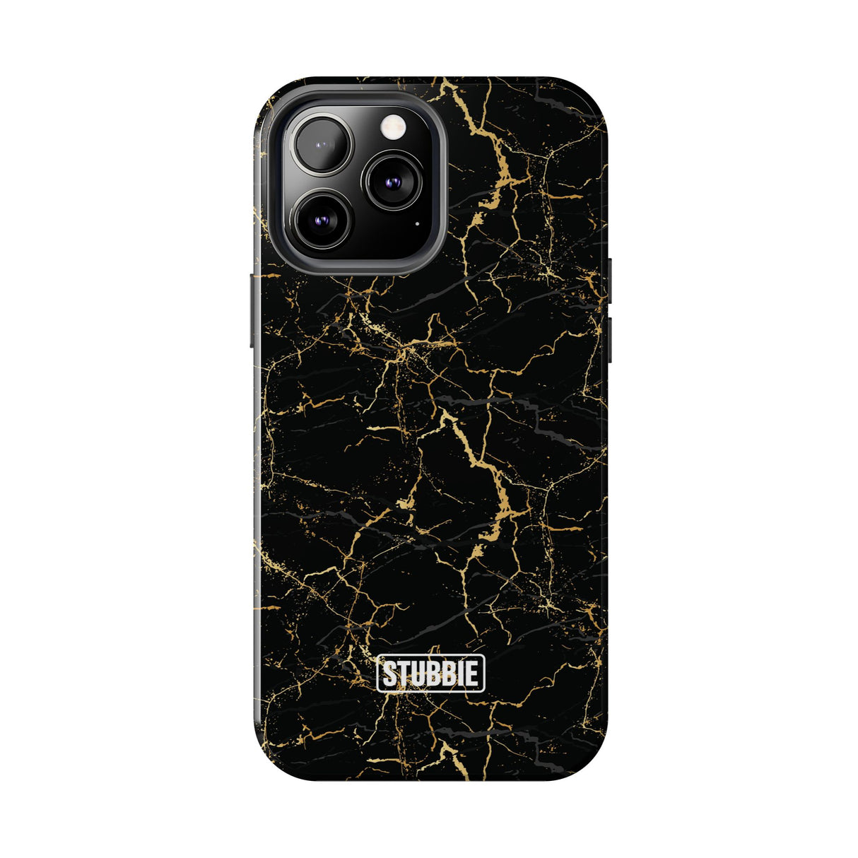 STUBBIE Phone Case for Apple iPhone - Midnight Black Marble Phone Case
