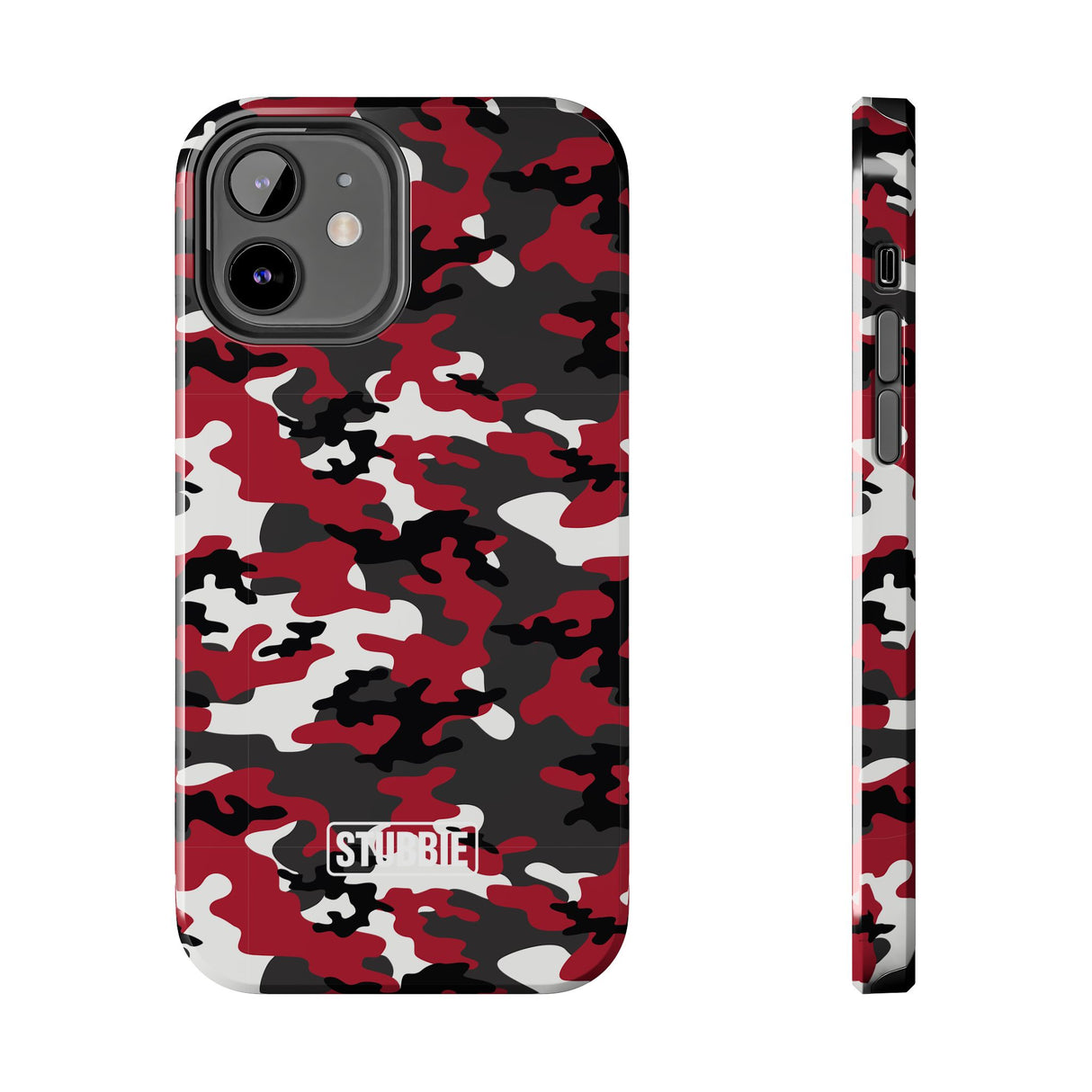 STUBBIE Phone Case for Apple iPhone - Red Camo Phone Case
