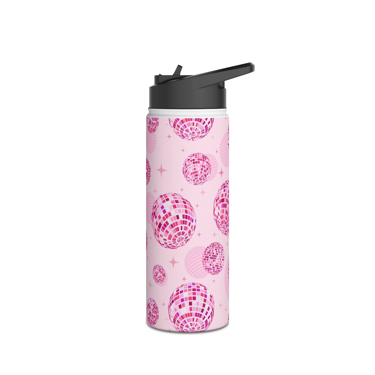 Pink Disco Ball Stainless Steel Water Bottle