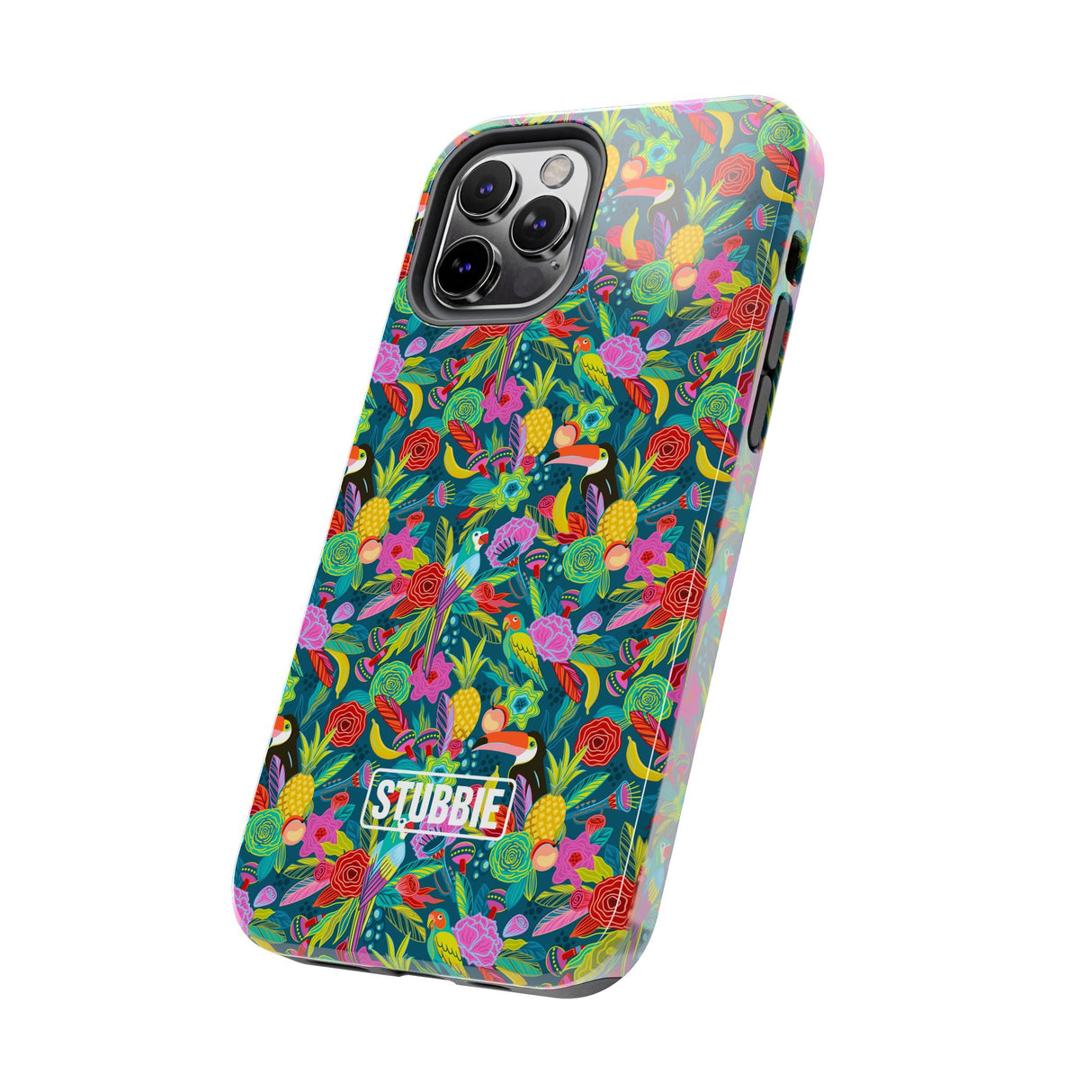 STUBBIE Phone Case for Apple iPhone - Hiding Jungle Birds Stubbie