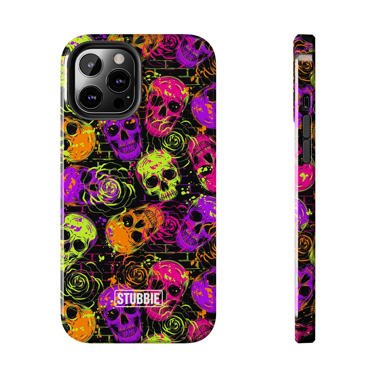 STUBBIE Phone Case for Apple iPhone - Neon Skulls Phone Case