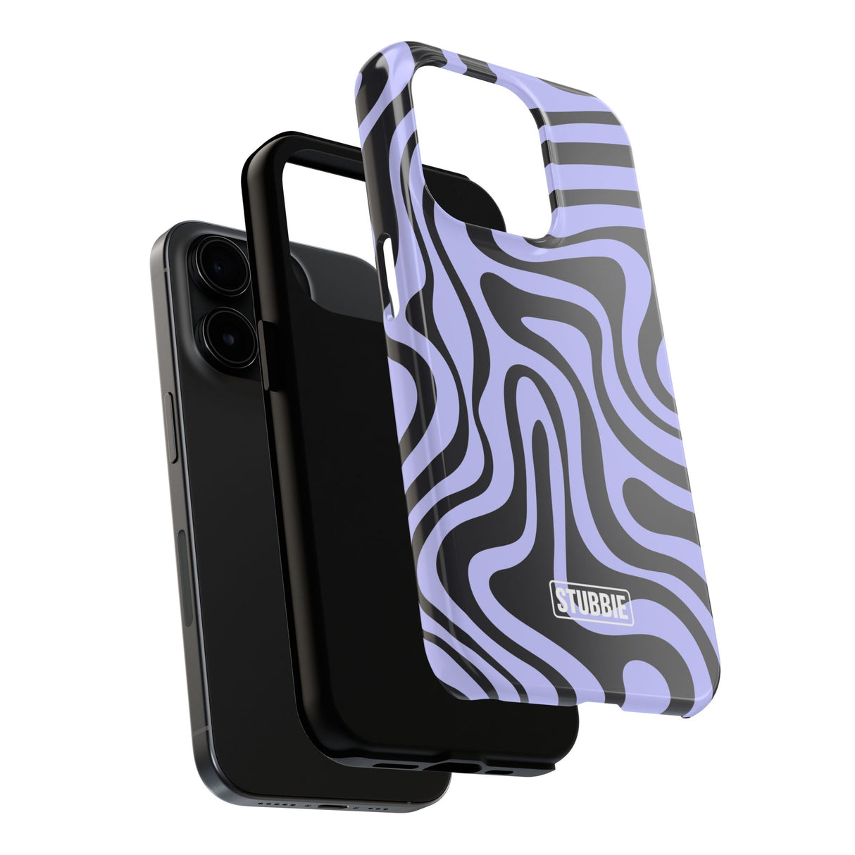 STUBBIE Phone Case for Apple iPhone - Crazy Zebra Stubbie