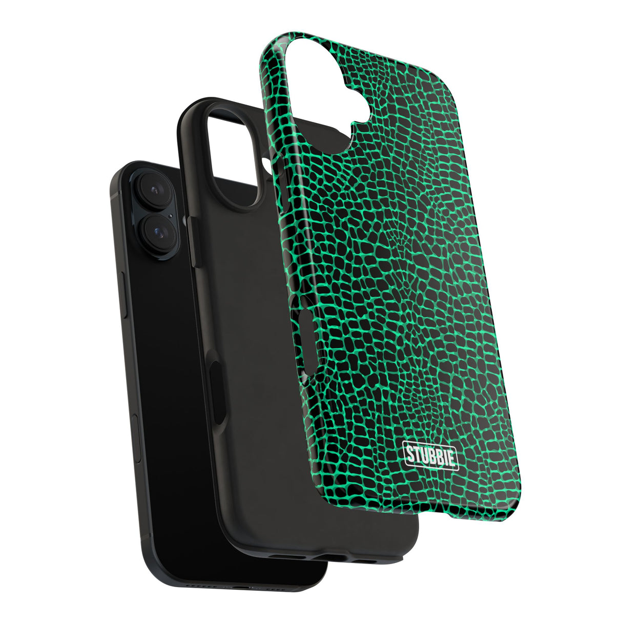 STUBBIE Phone Case for Apple iPhone - Green Croc Phone Case