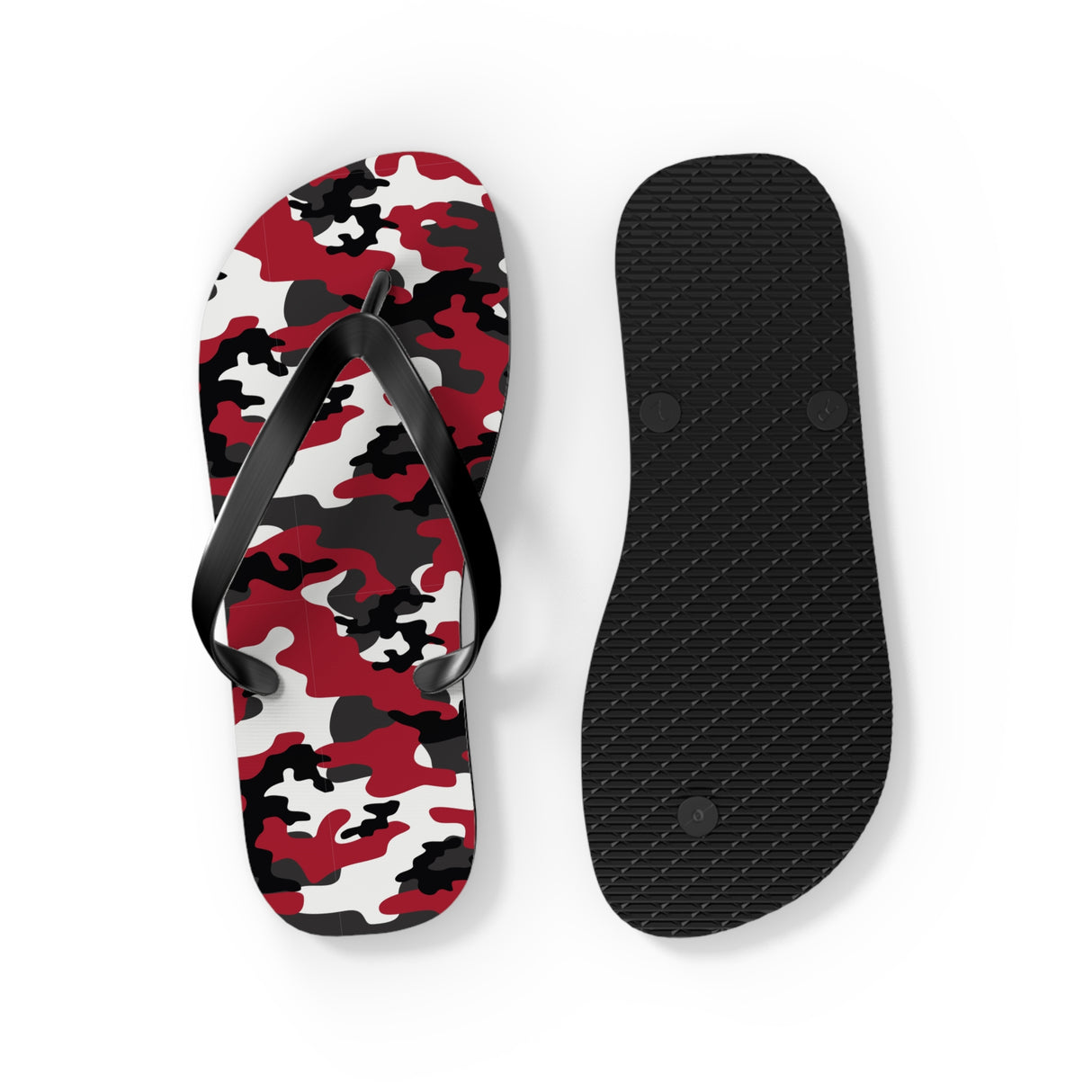 Red Camo Flip Flops