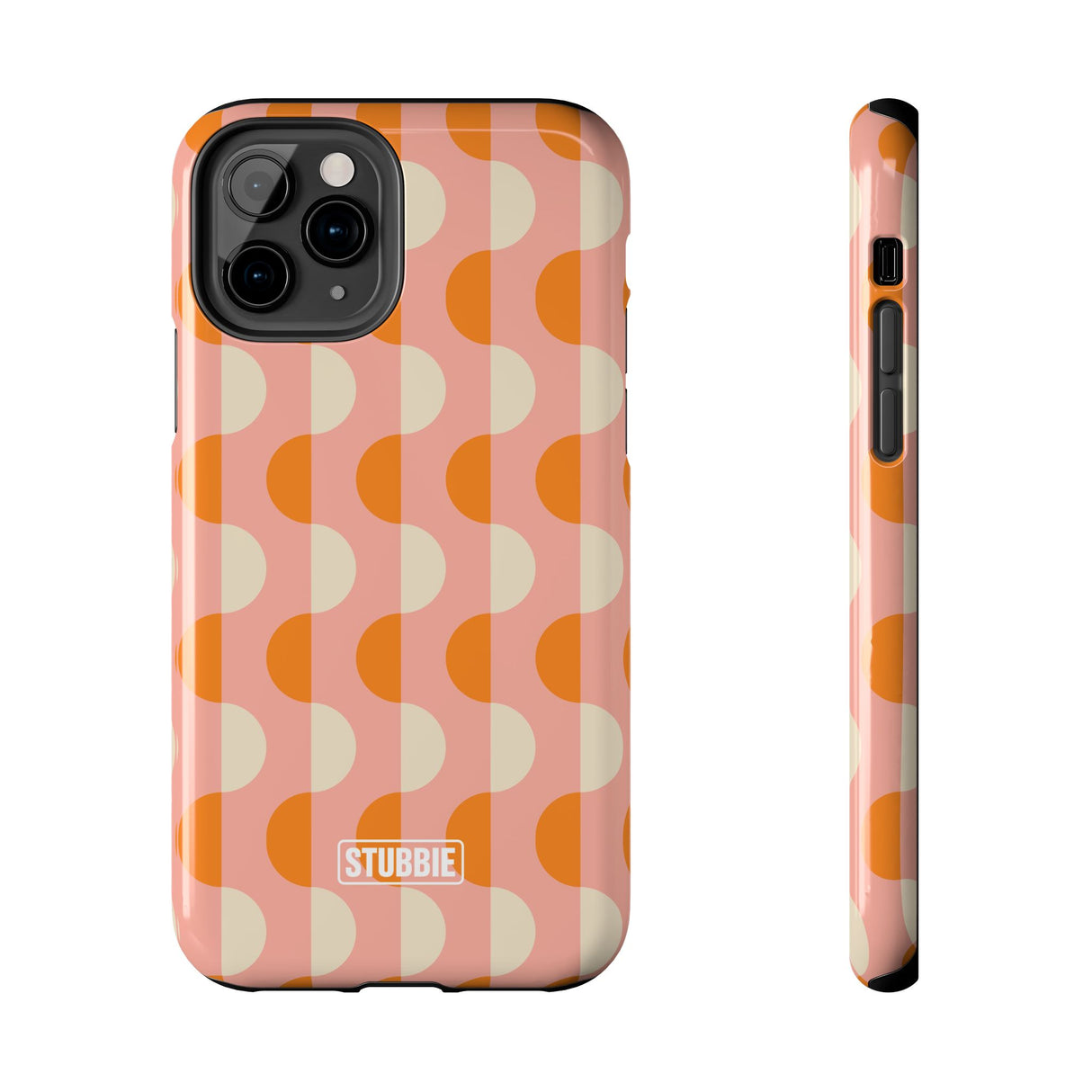 STUBBIE Phone Case for Apple iPhone - Orange Wave Phone Case